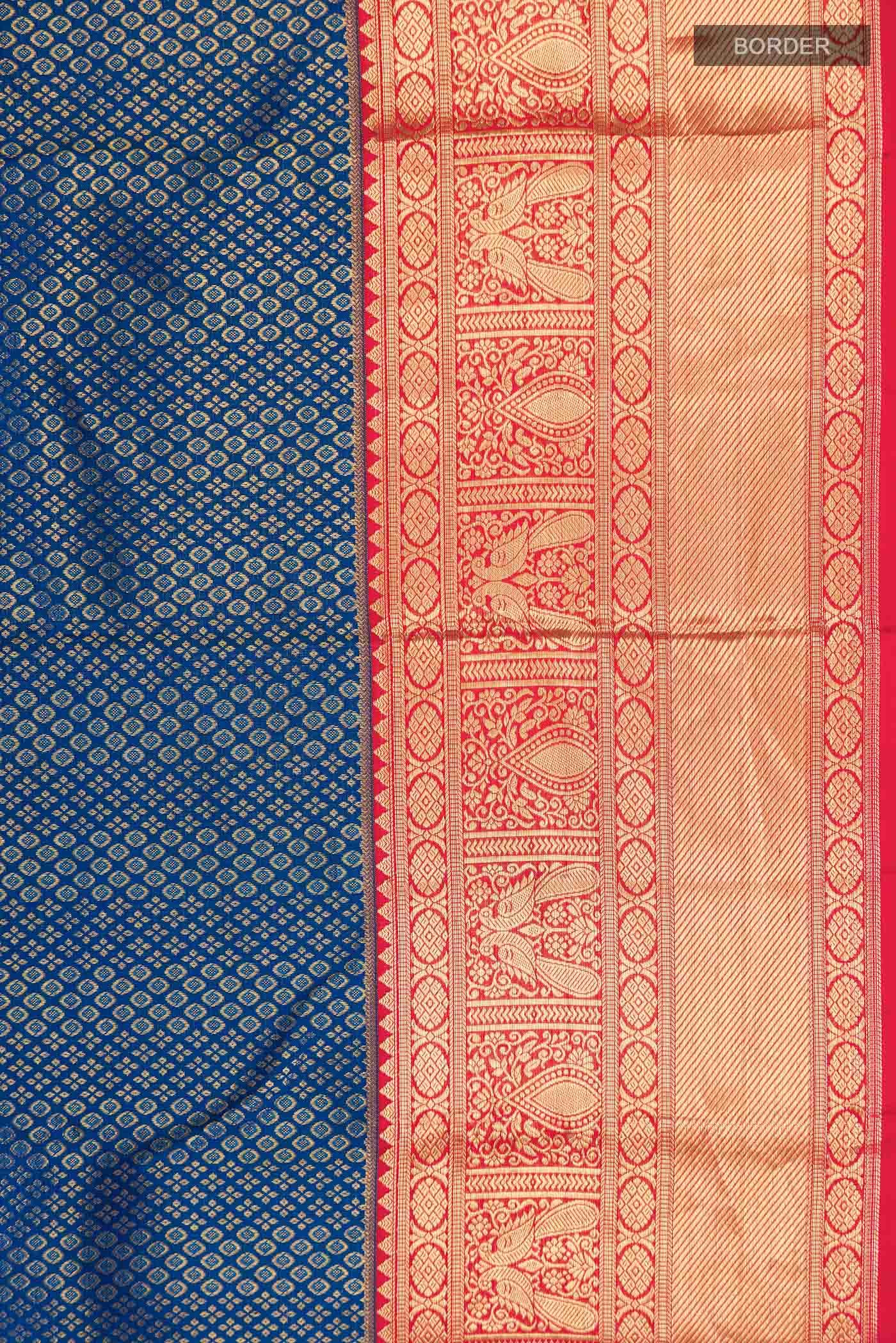 Blue Kanchipuram Silk Saree