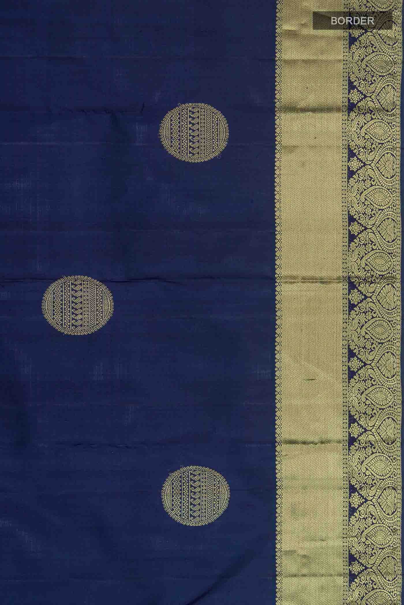 Blue Kanchipuram Silk Saree