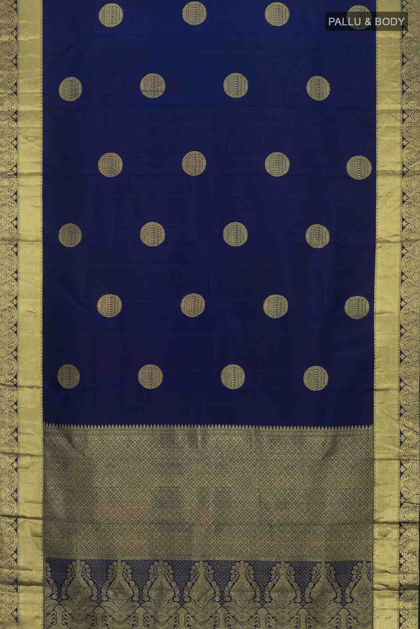 Blue Kanchipuram Silk Saree