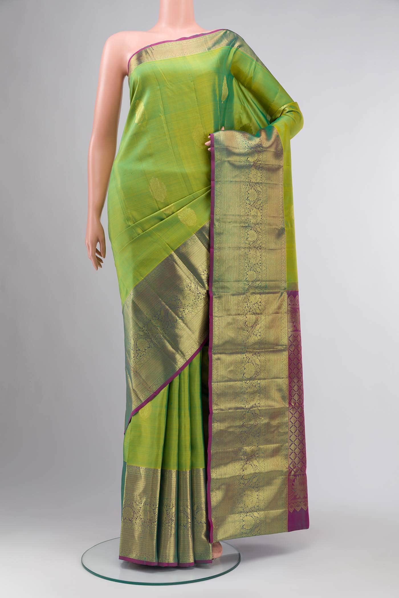 Green Kanchipuram Silk Saree