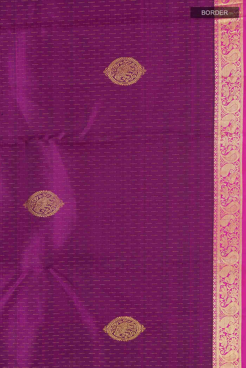 Purple Kanchipuram Silk Saree