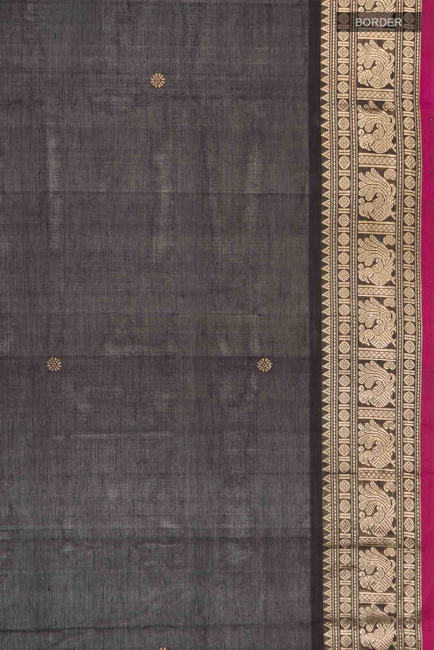Black Silk Cotton Saree