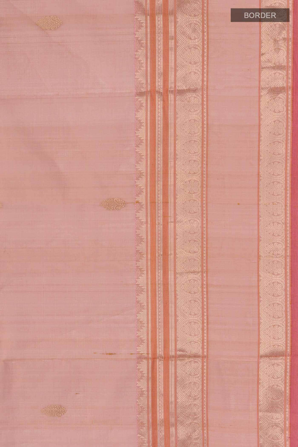 Peach Silk Cotton Saree