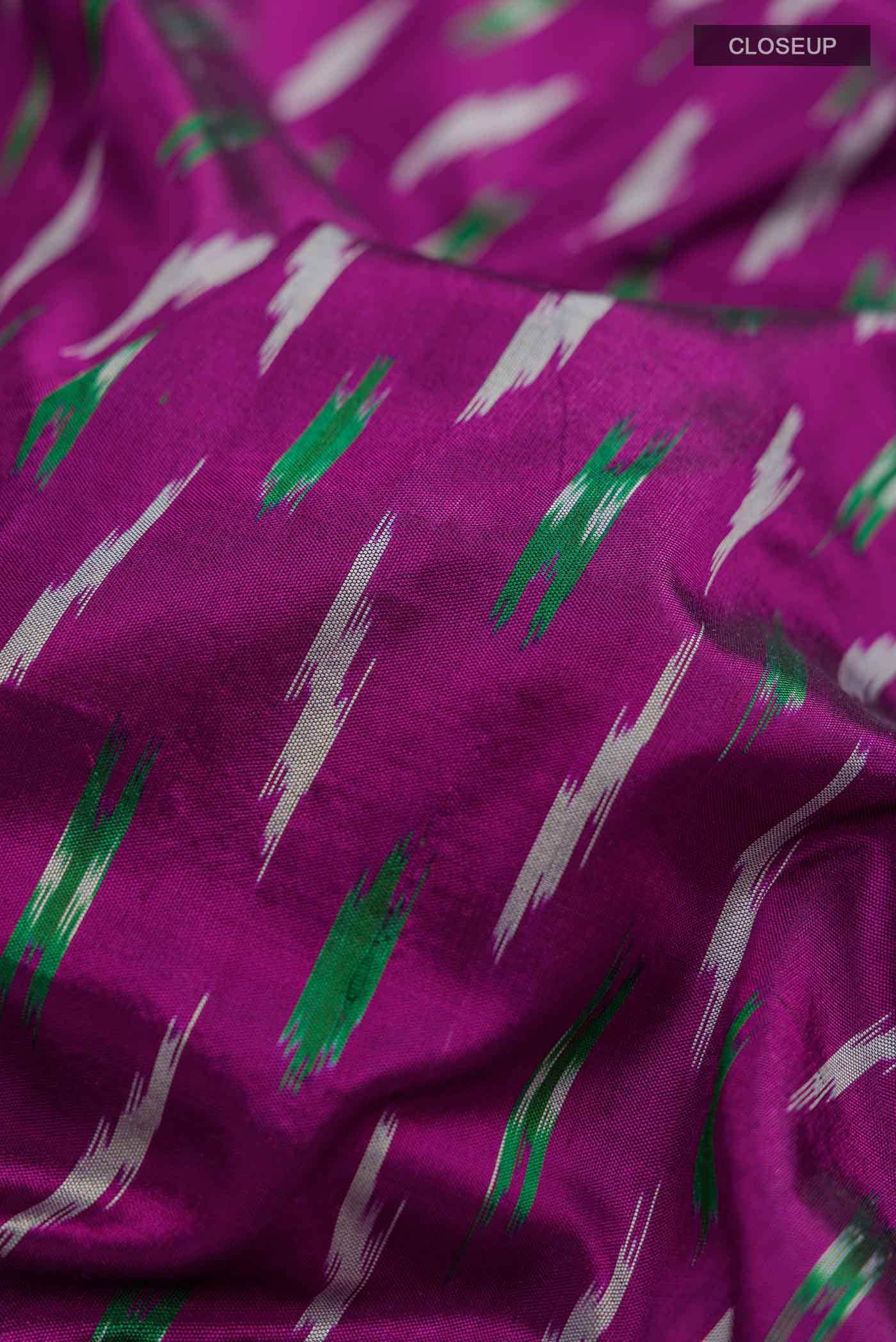 Purple Pochampally Silk Saree
