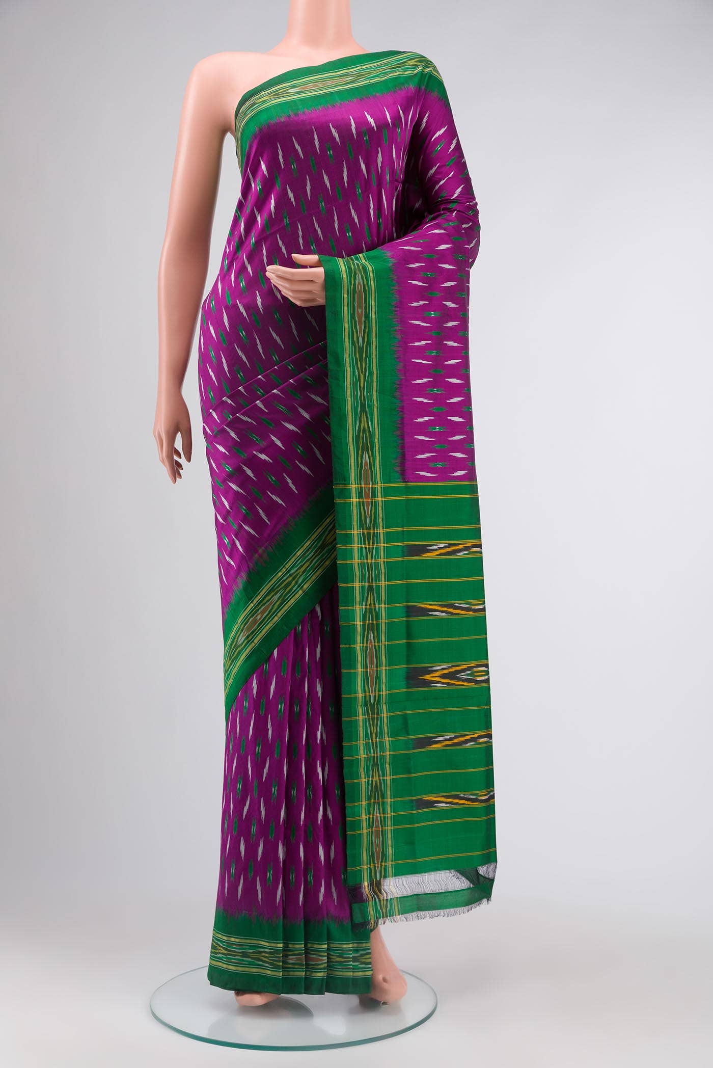 Purple Pochampally Silk Saree