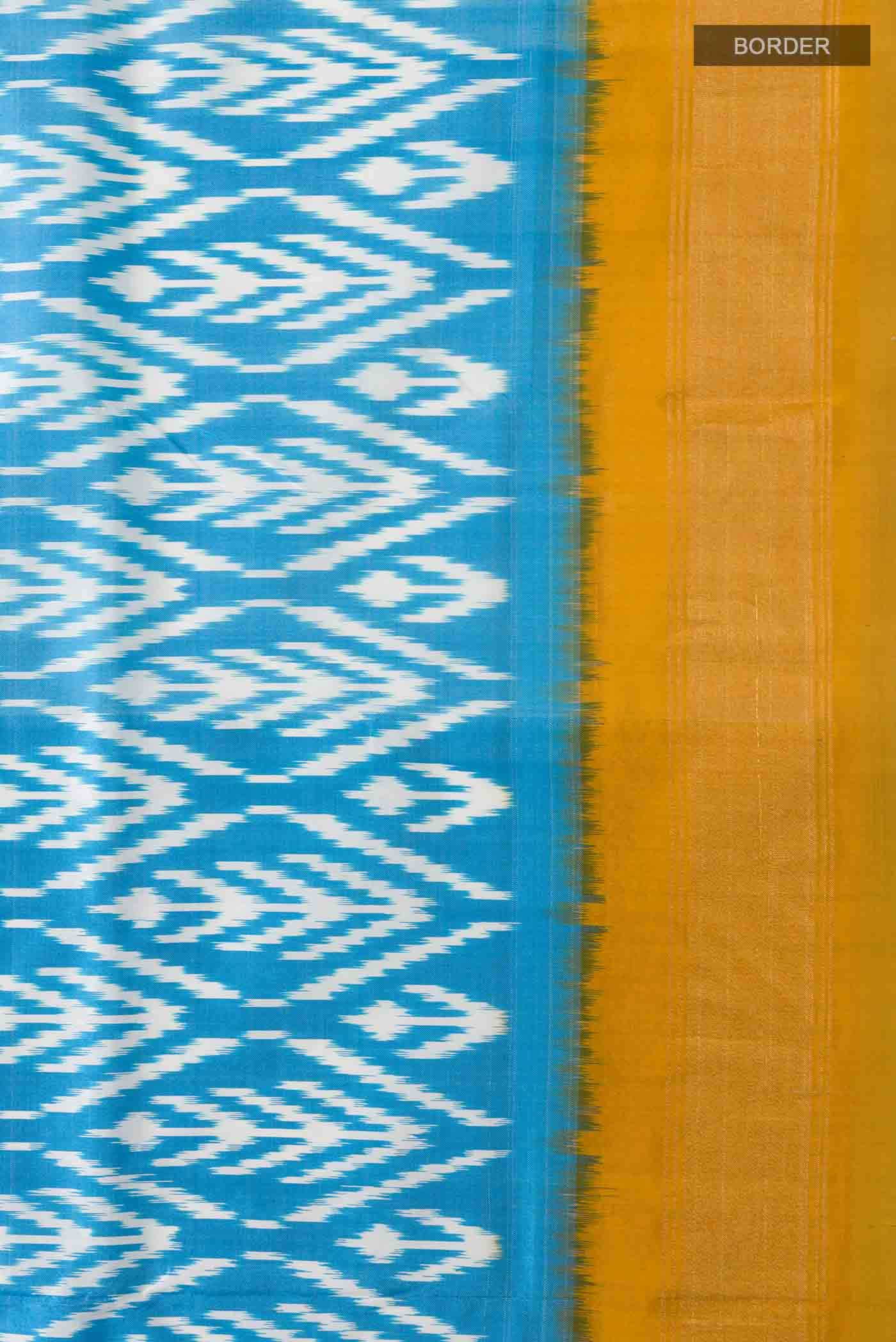 Blue Pochampally Silk Saree