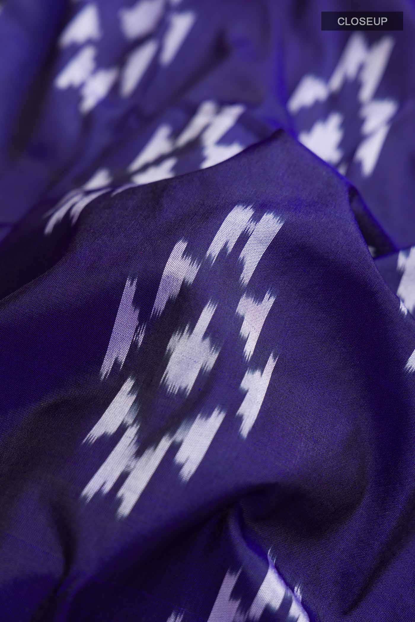 Blue Pochampally Silk Saree