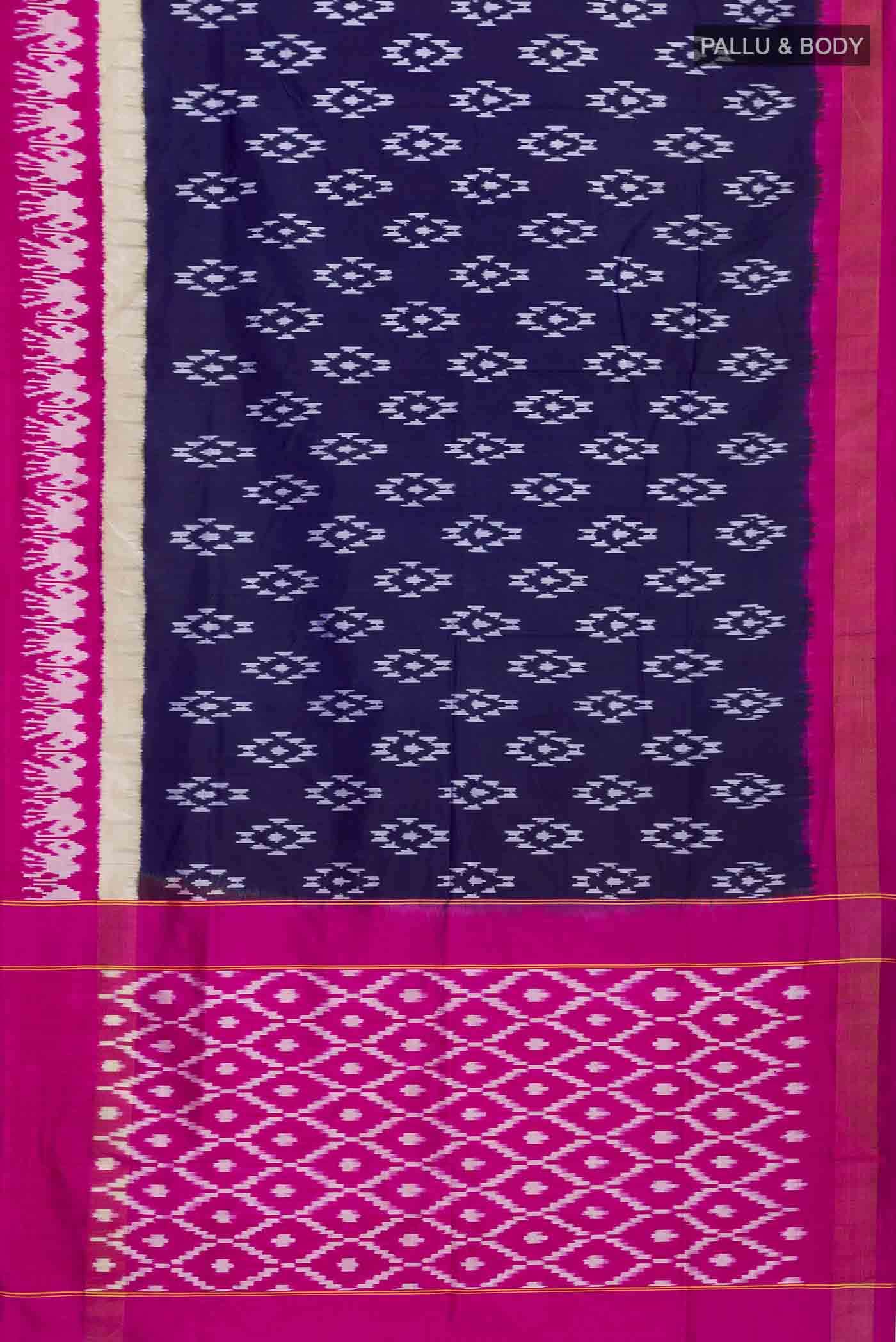 Blue Pochampally Silk Saree