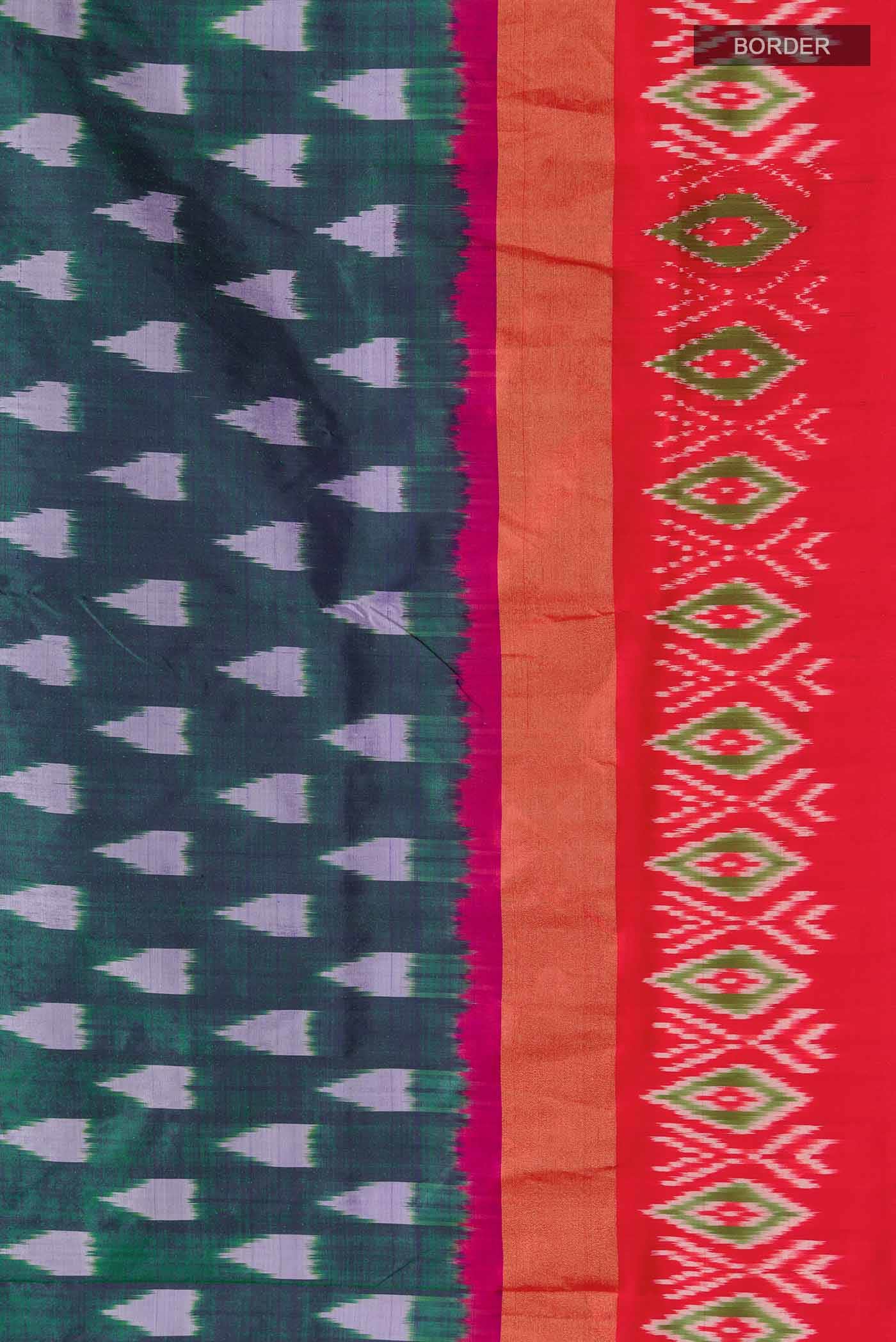 Green Pochampally Silk Saree