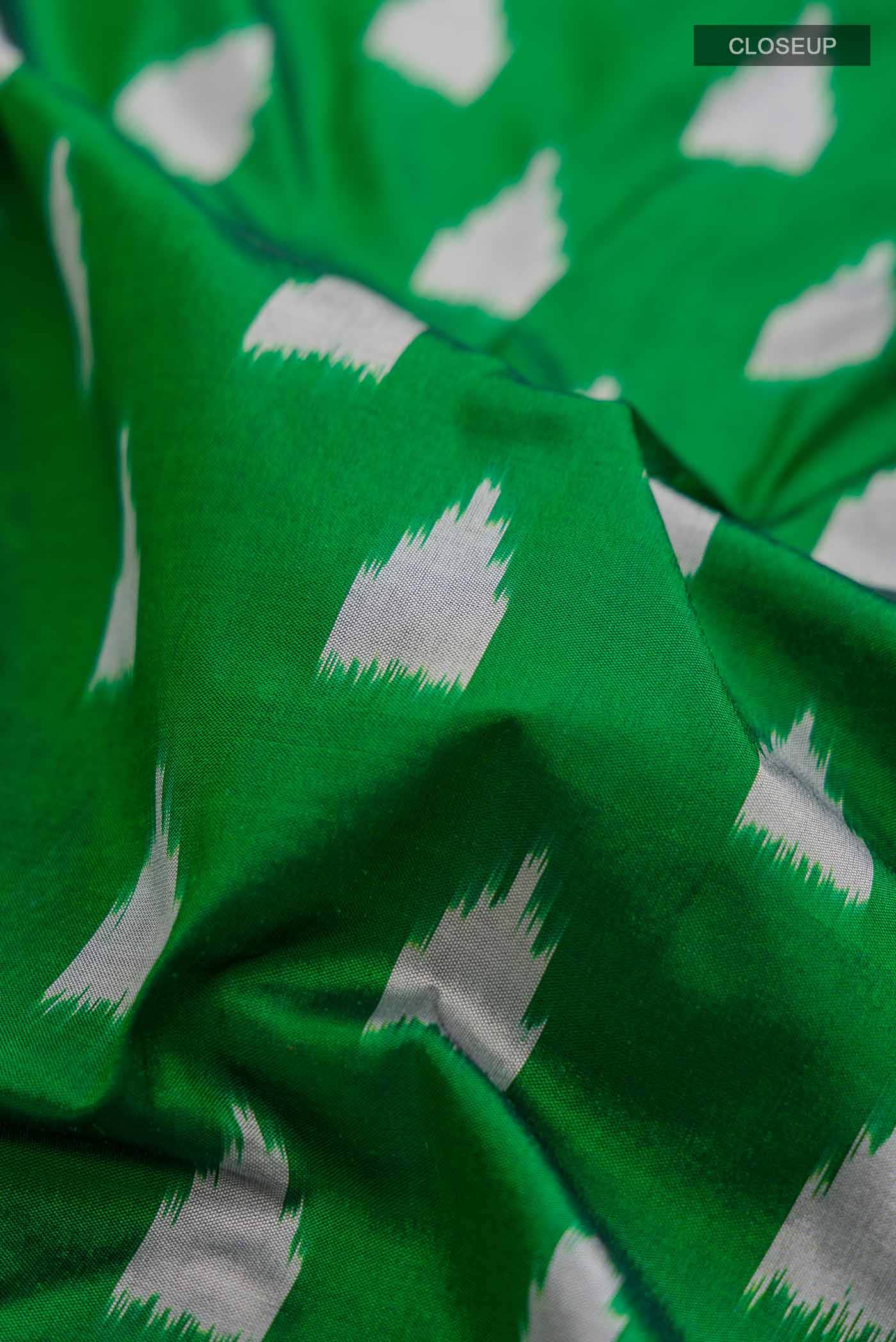 Green Pochampally Silk Saree