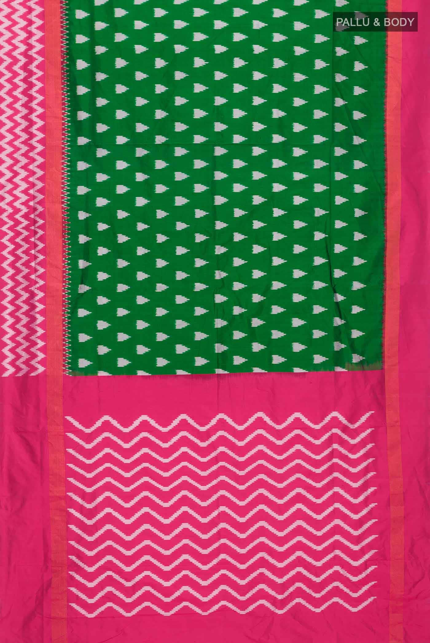 Green Pochampally Silk Saree