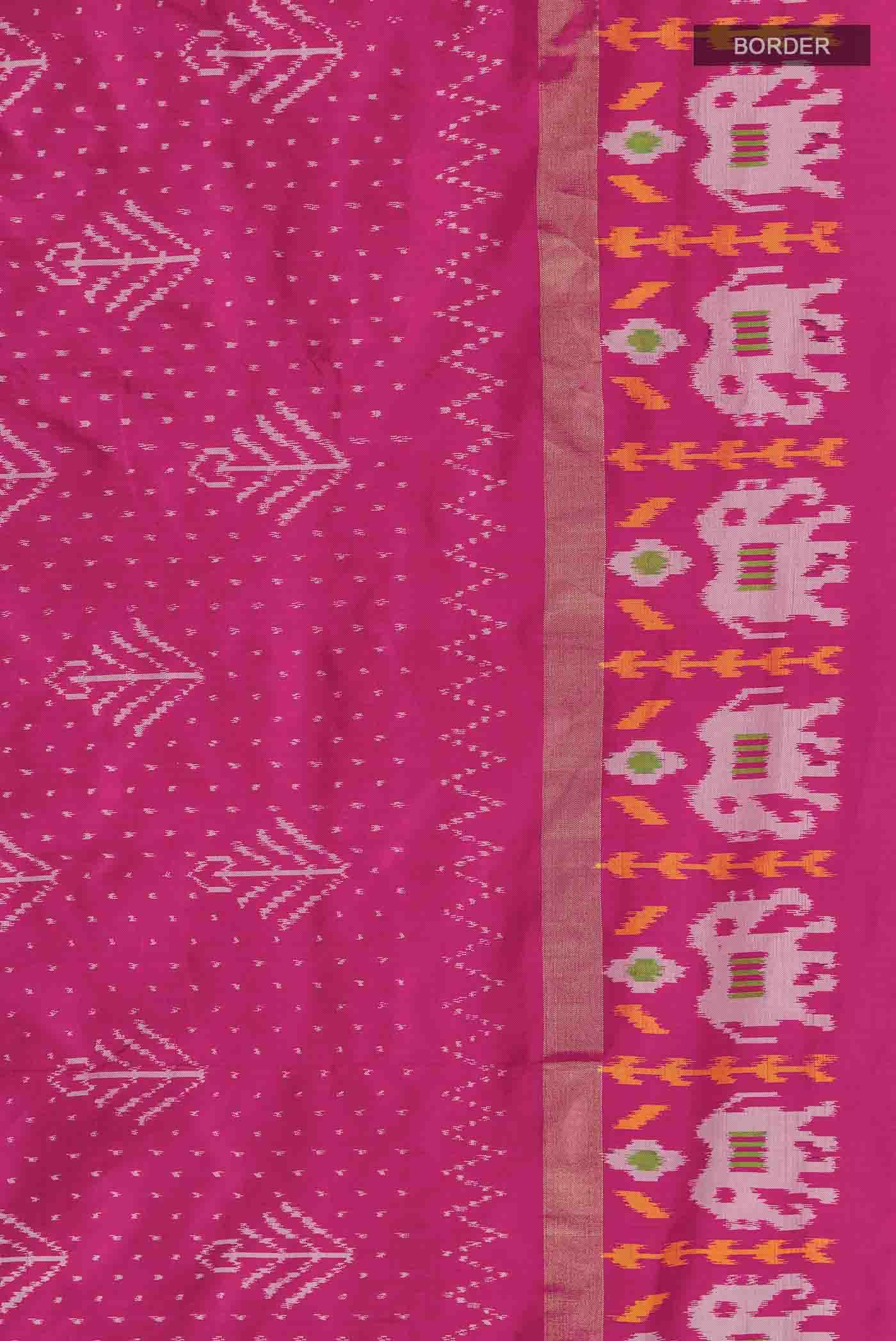 Pink Pochampally Silk Saree