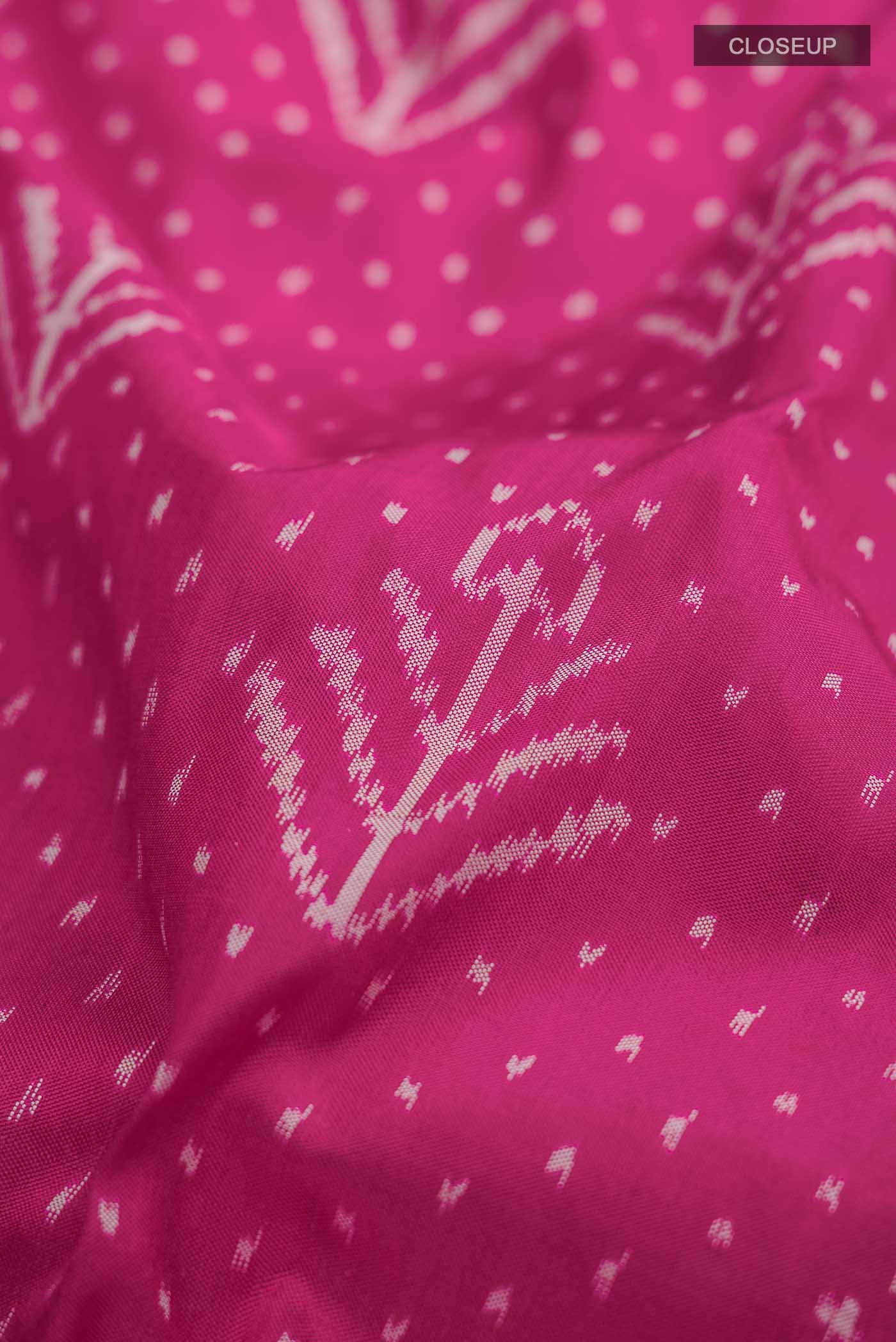Pink Pochampally Silk Saree