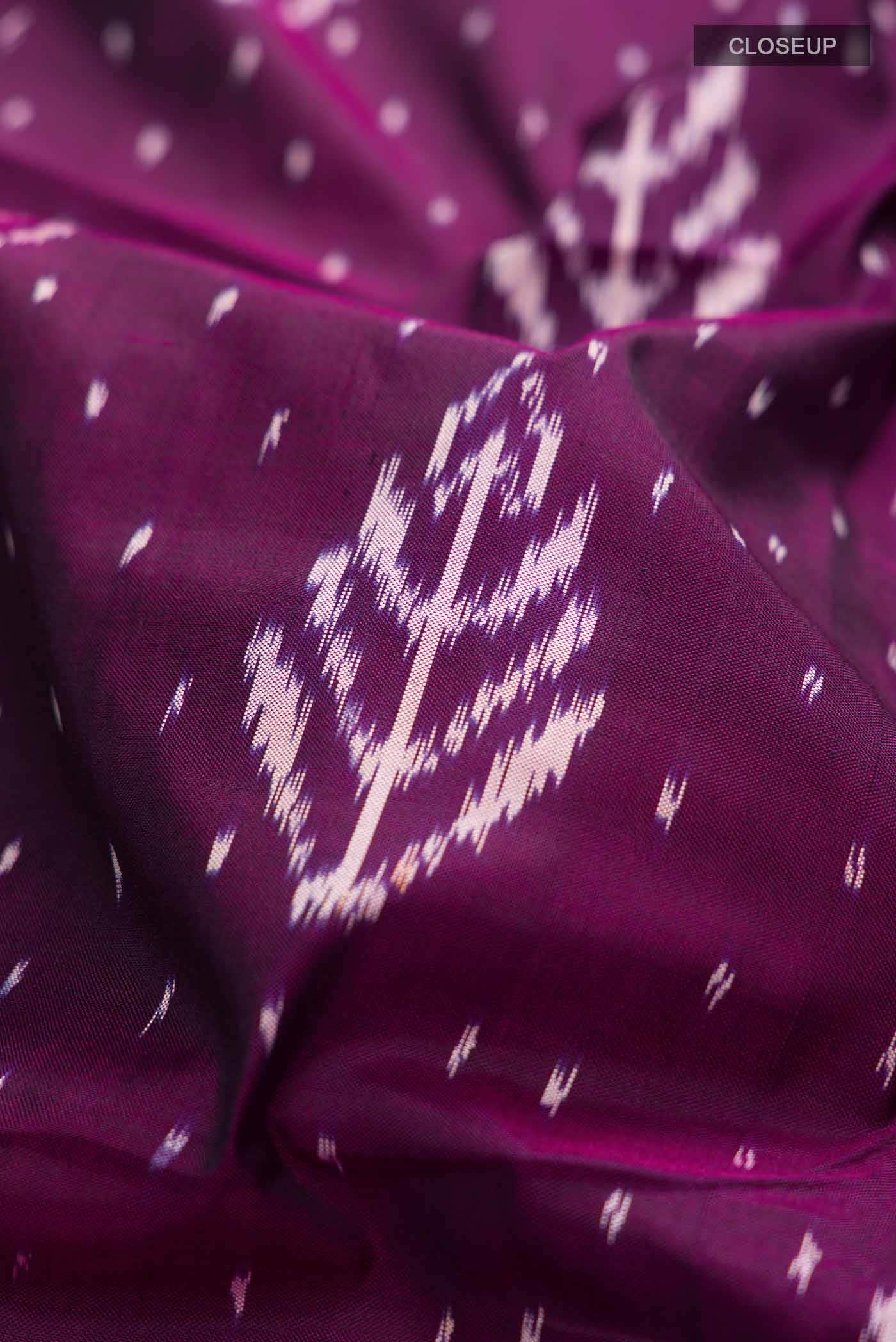 Purple Pochampally Silk Saree