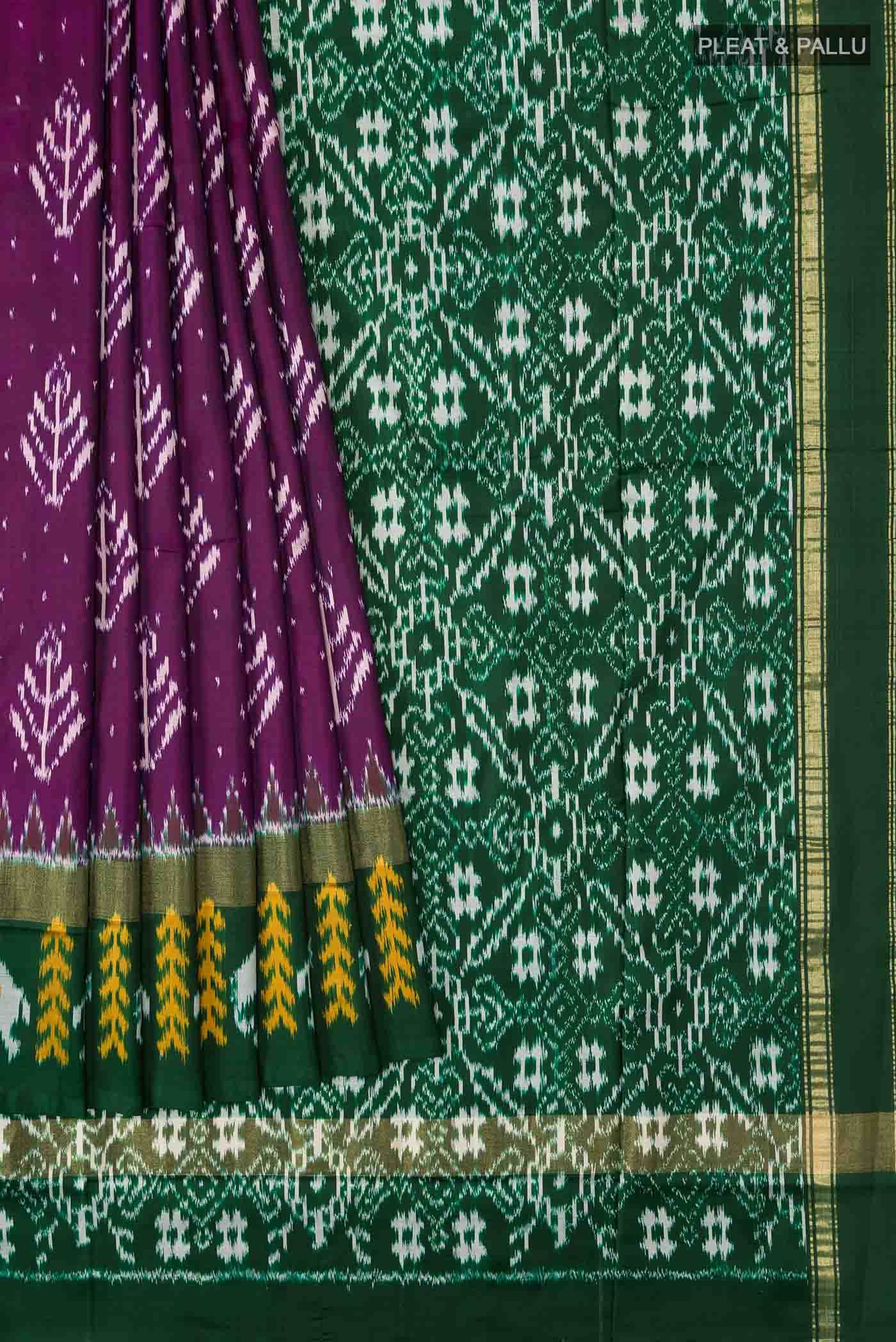 Purple Pochampally Silk Saree