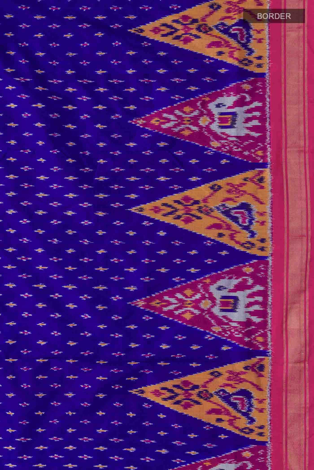 Blue Pochampally Silk Saree