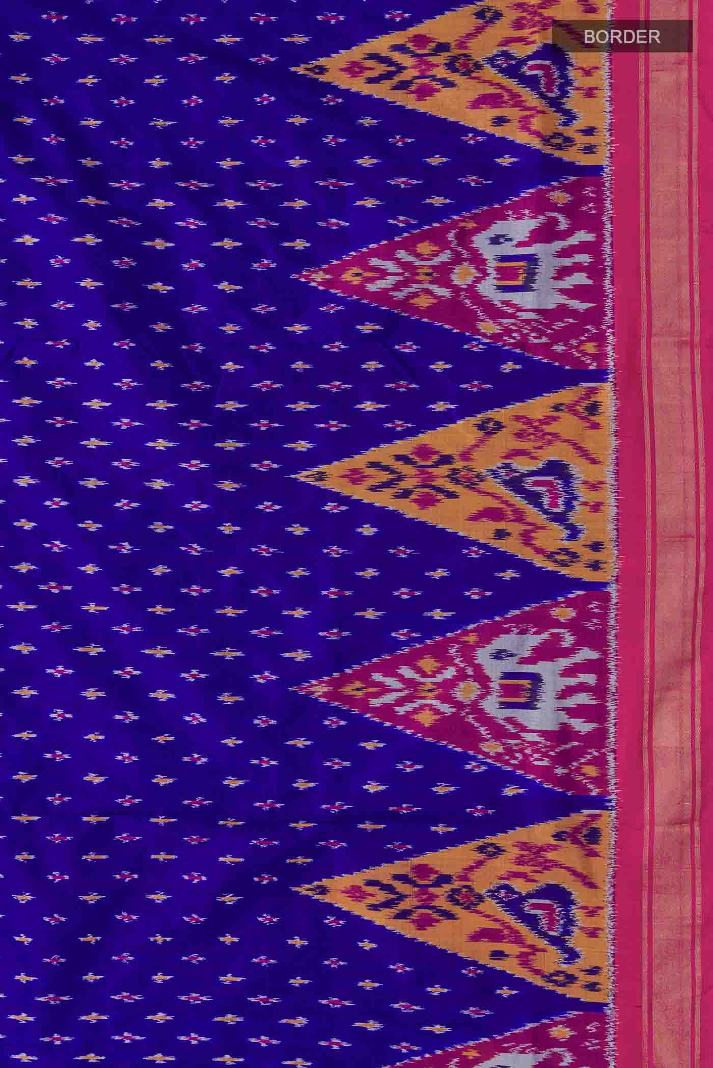 Blue Pochampally Silk Saree