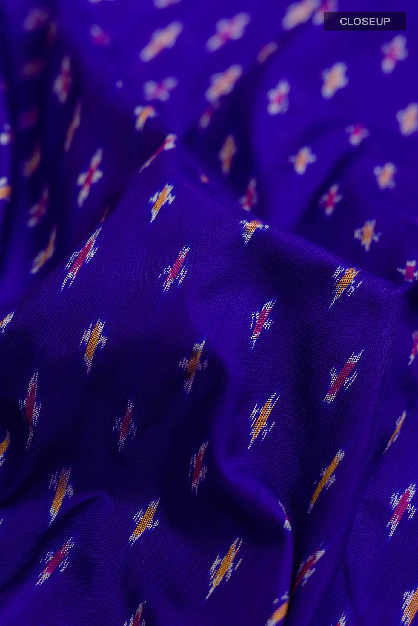 Blue Pochampally Silk Saree