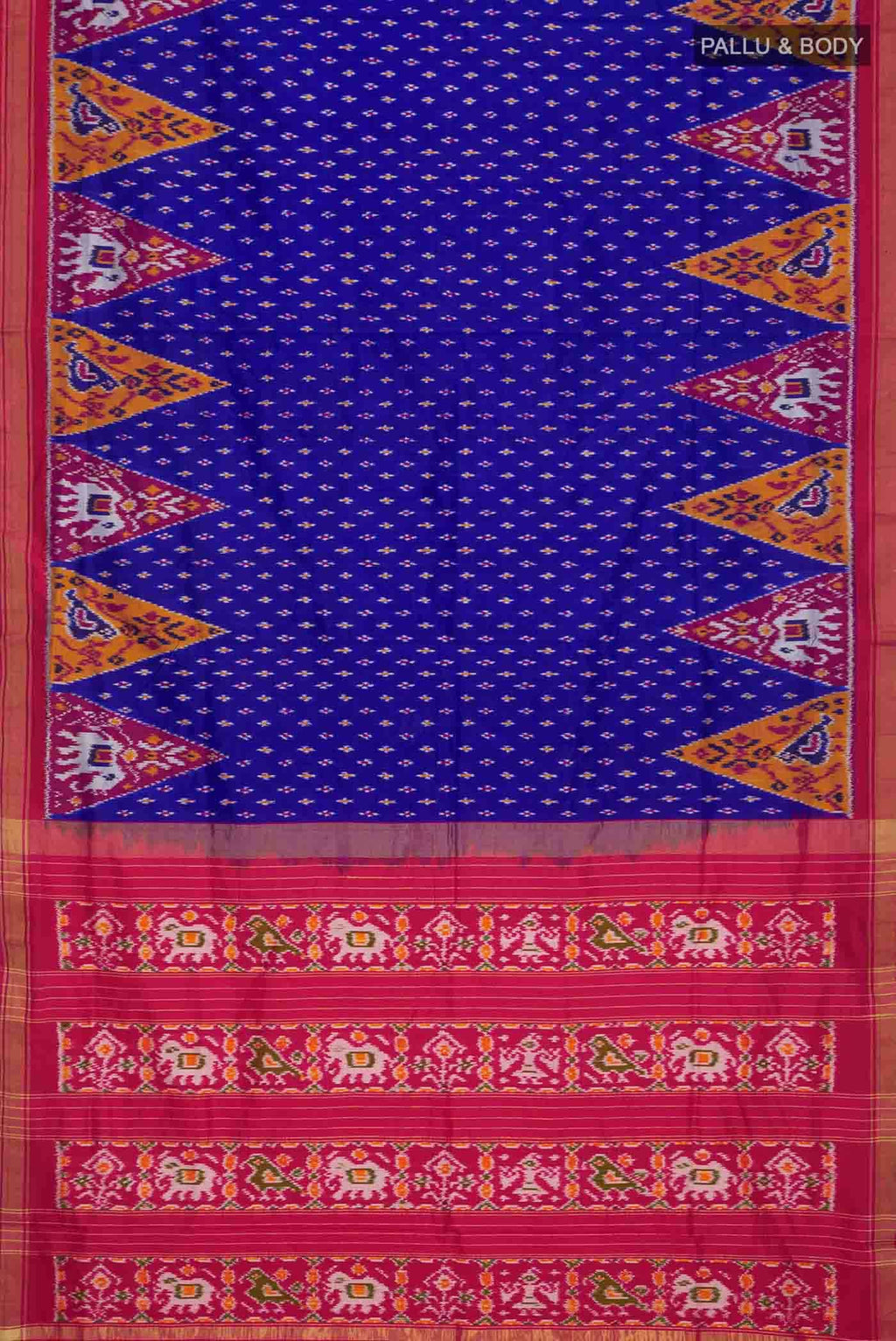 Blue Pochampally Silk Saree