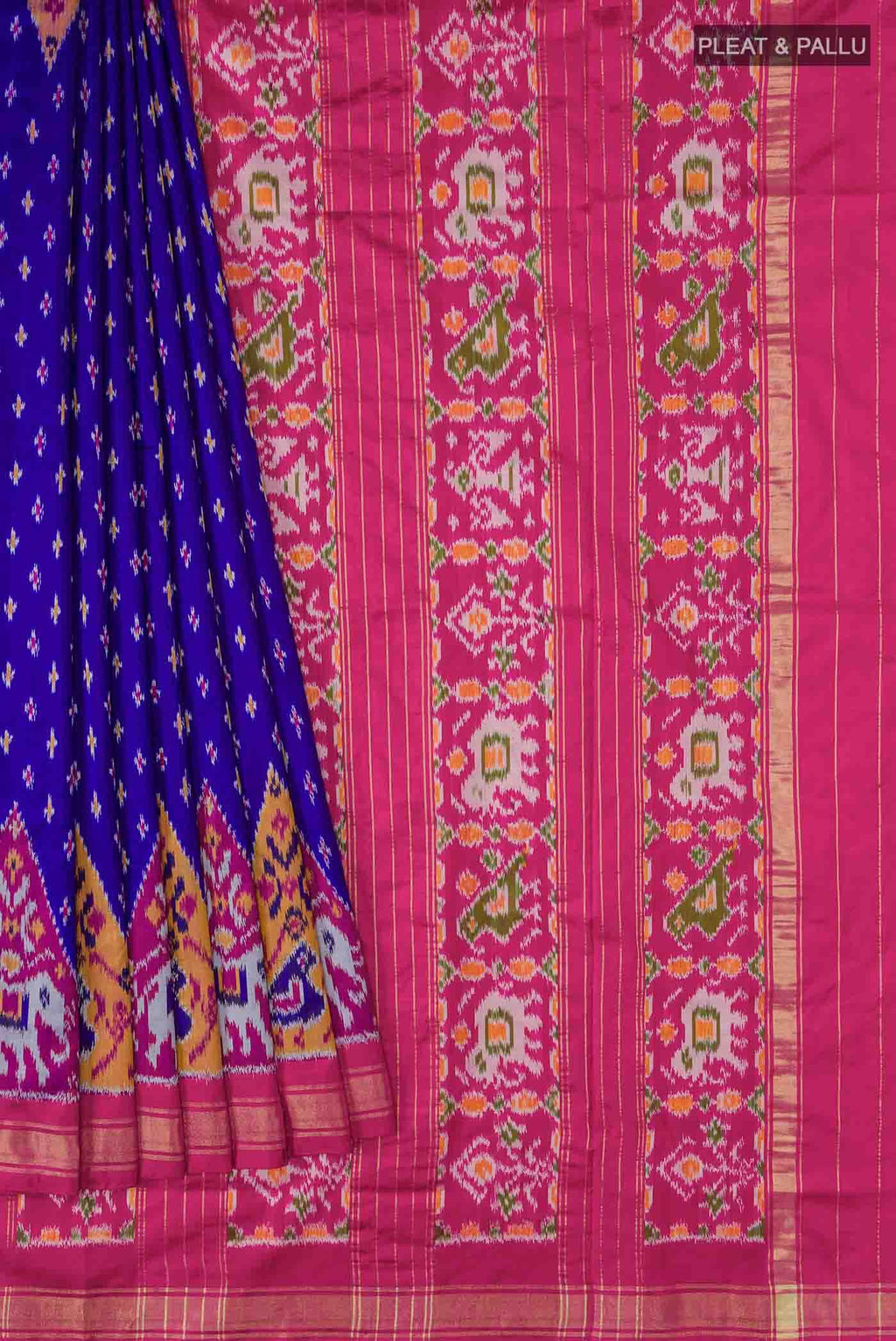 Blue Pochampally Silk Saree