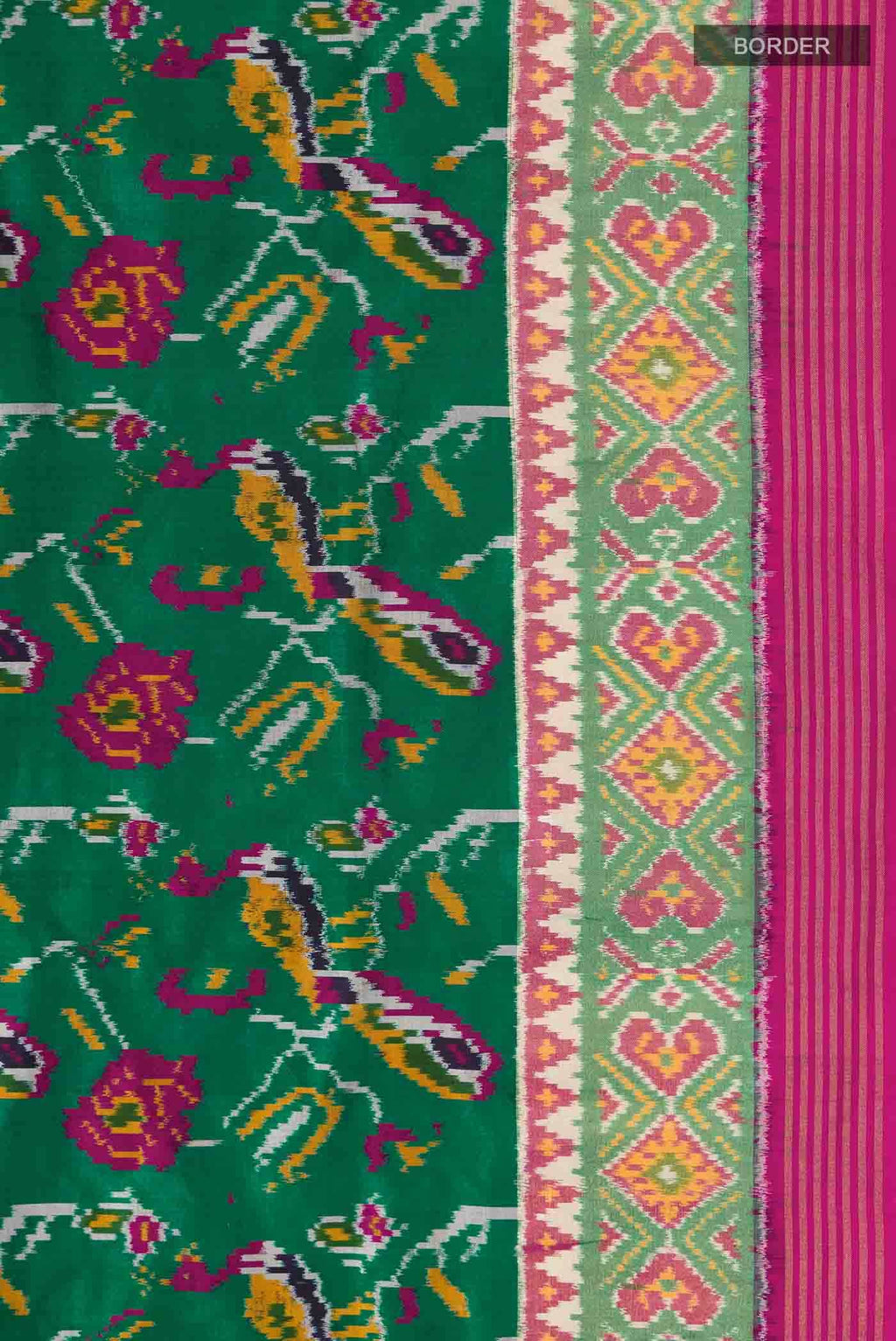 Green Pochampally Silk Saree