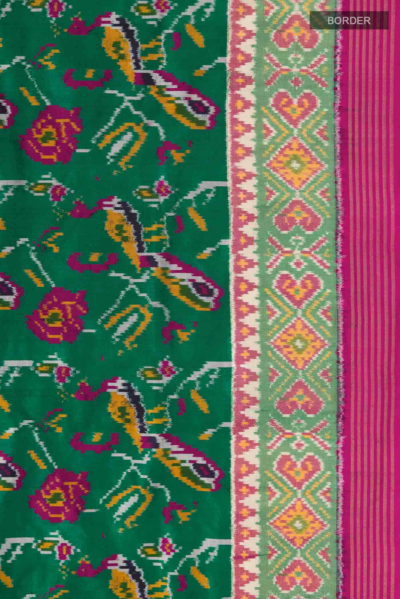 Green Pochampally Silk Saree