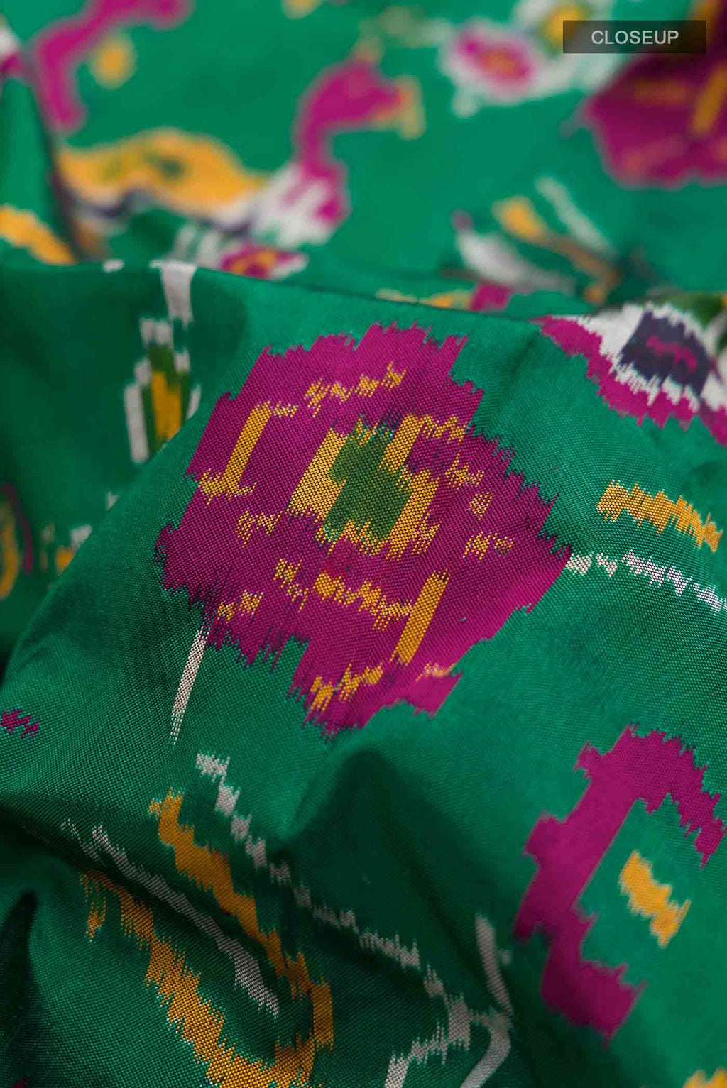 Green Pochampally Silk Saree