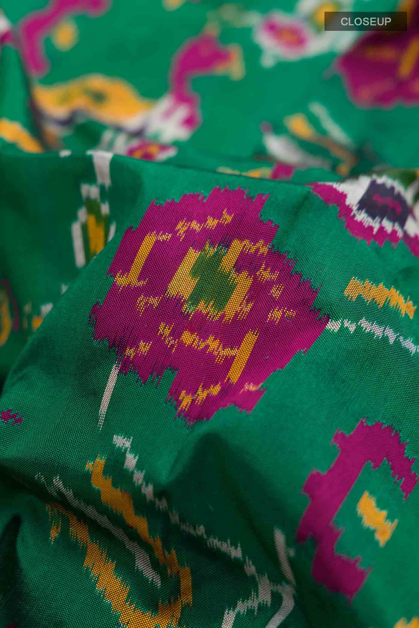 Green Pochampally Silk Saree