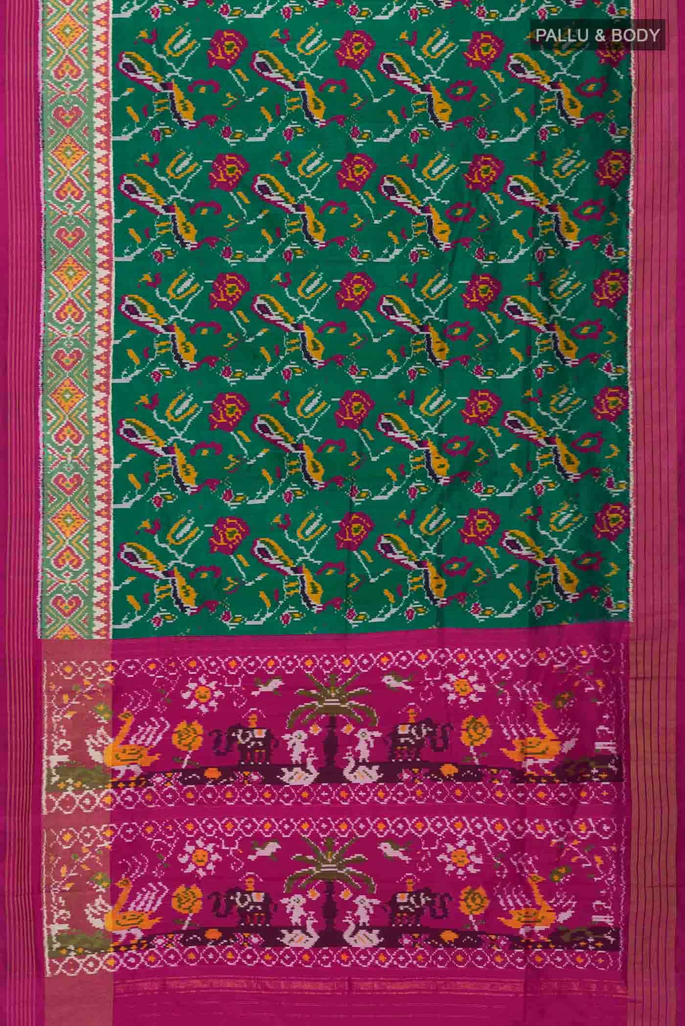 Green Pochampally Silk Saree