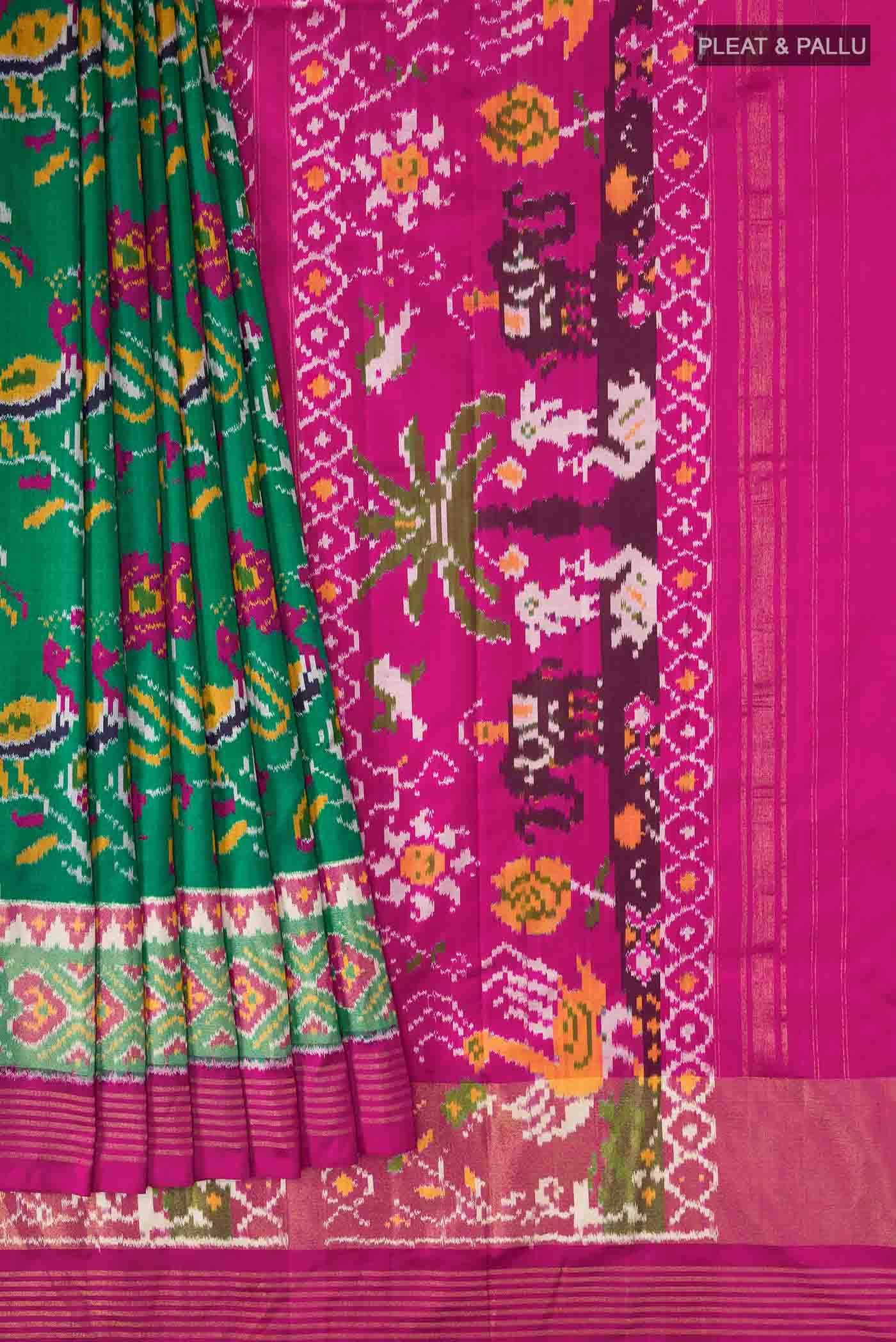 Green Pochampally Silk Saree