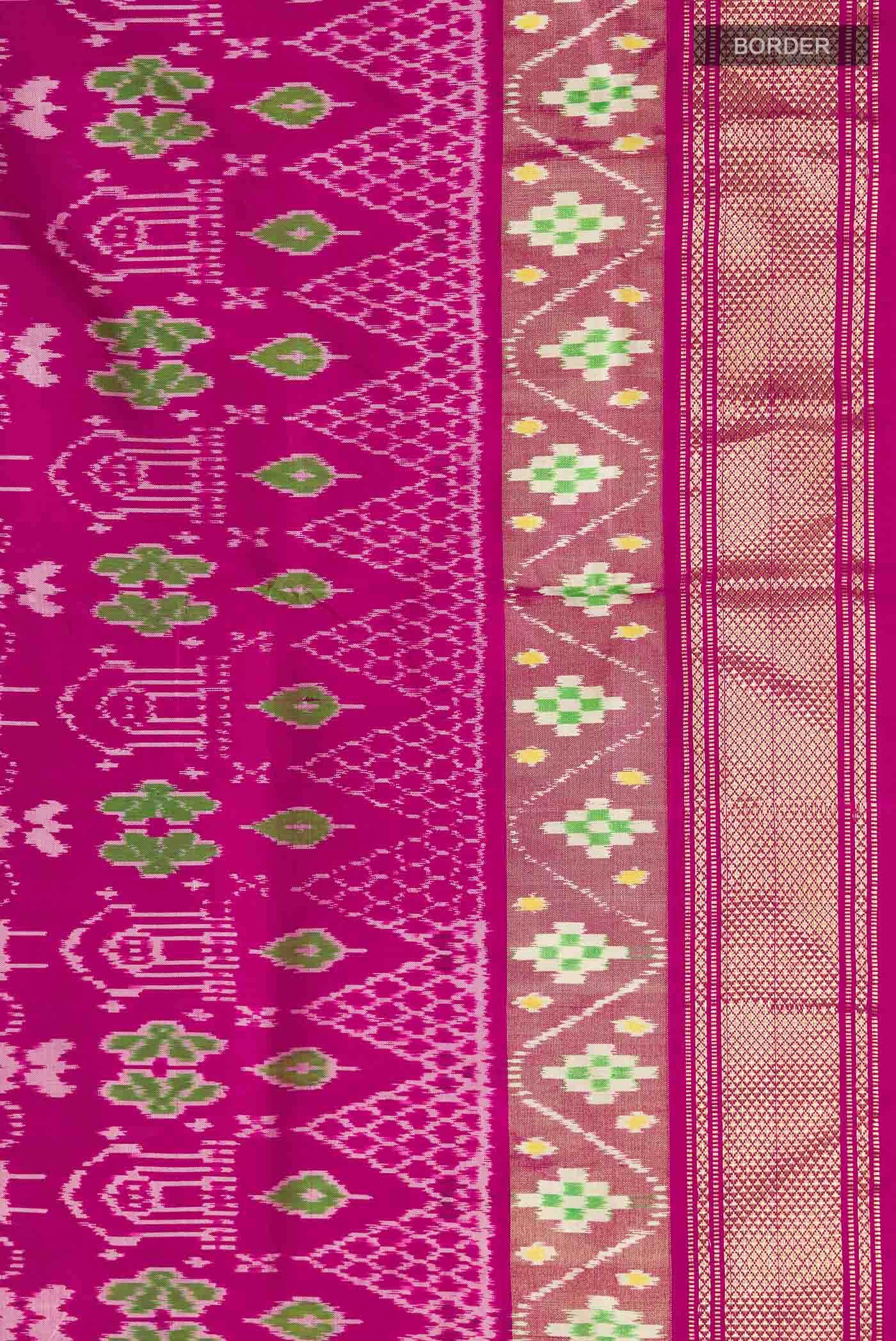 Pink Pochampally Silk Saree