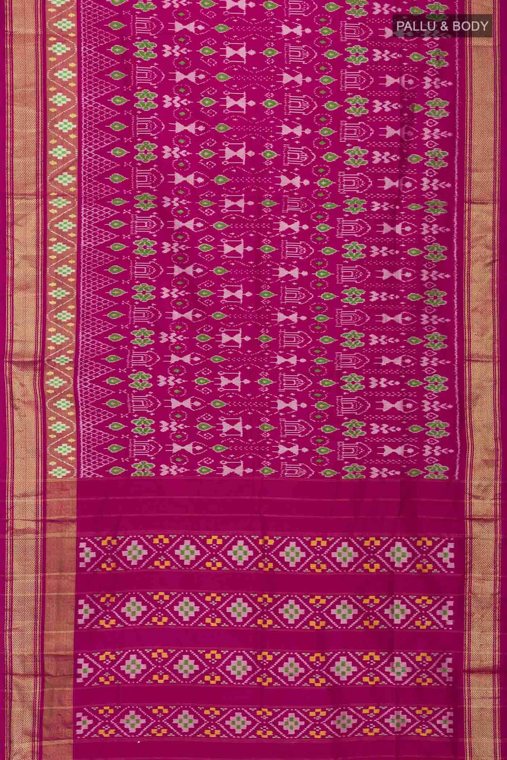 Pink Pochampally Silk Saree