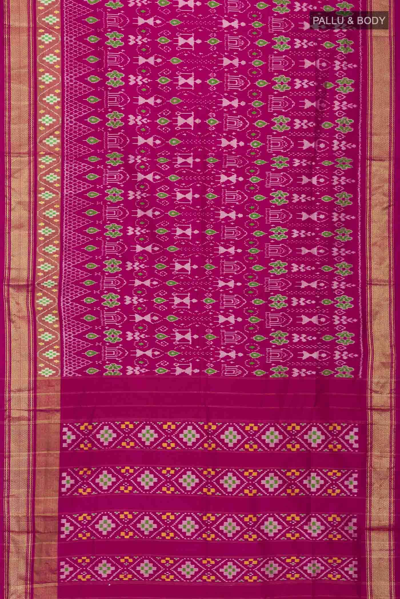 Pink Pochampally Silk Saree