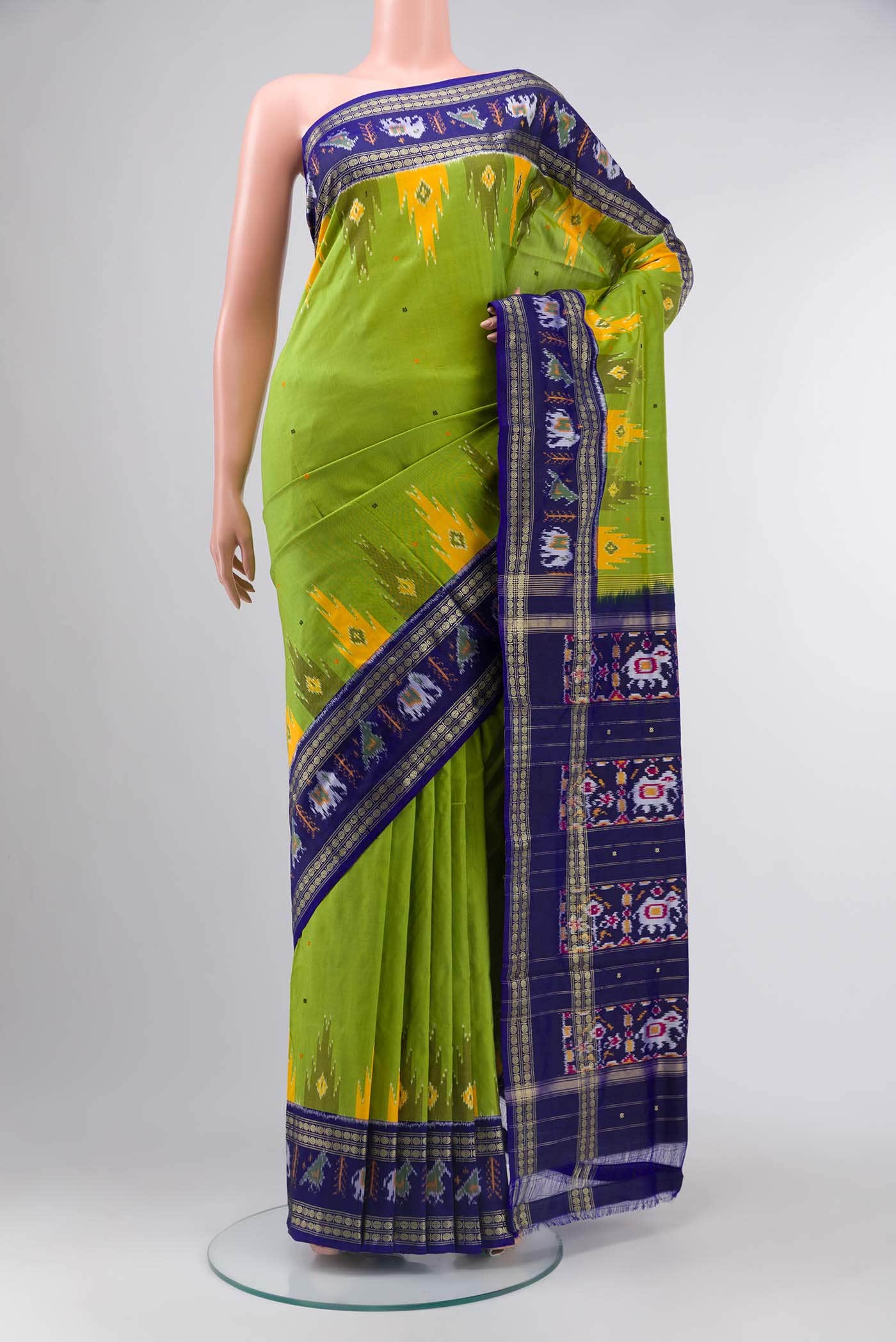 Green Pochampally Silk Saree
