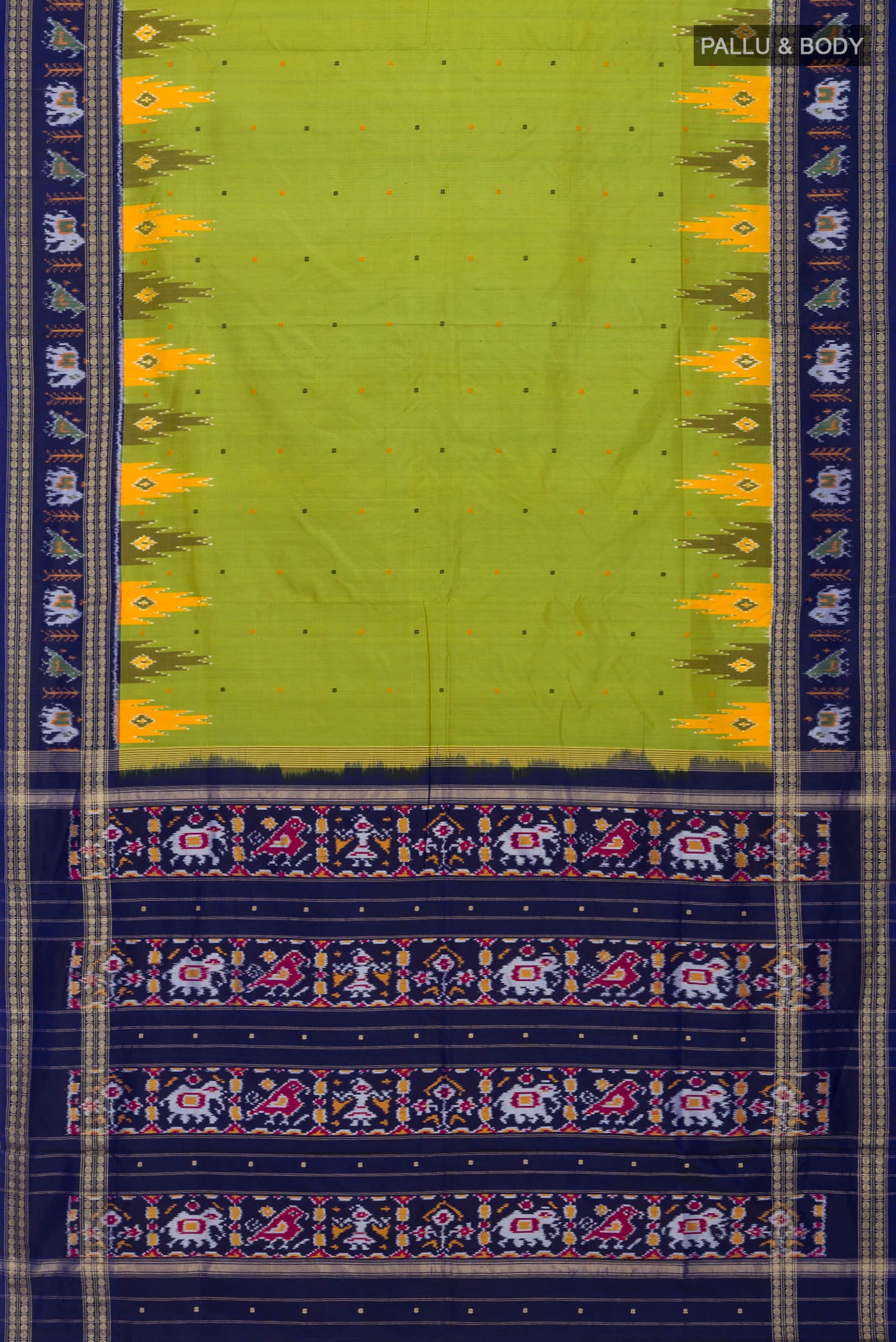 Green Pochampally Silk Saree