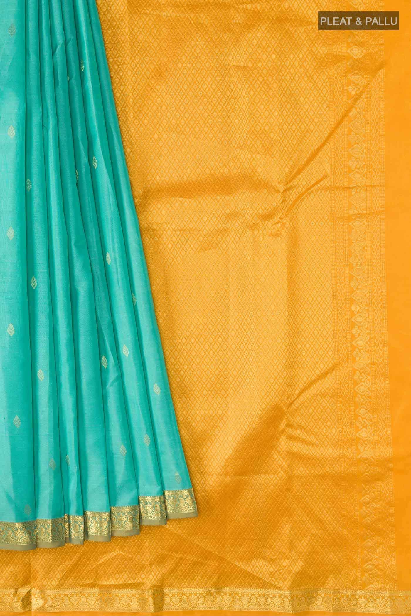 Blue Kanchipuram Silk Saree