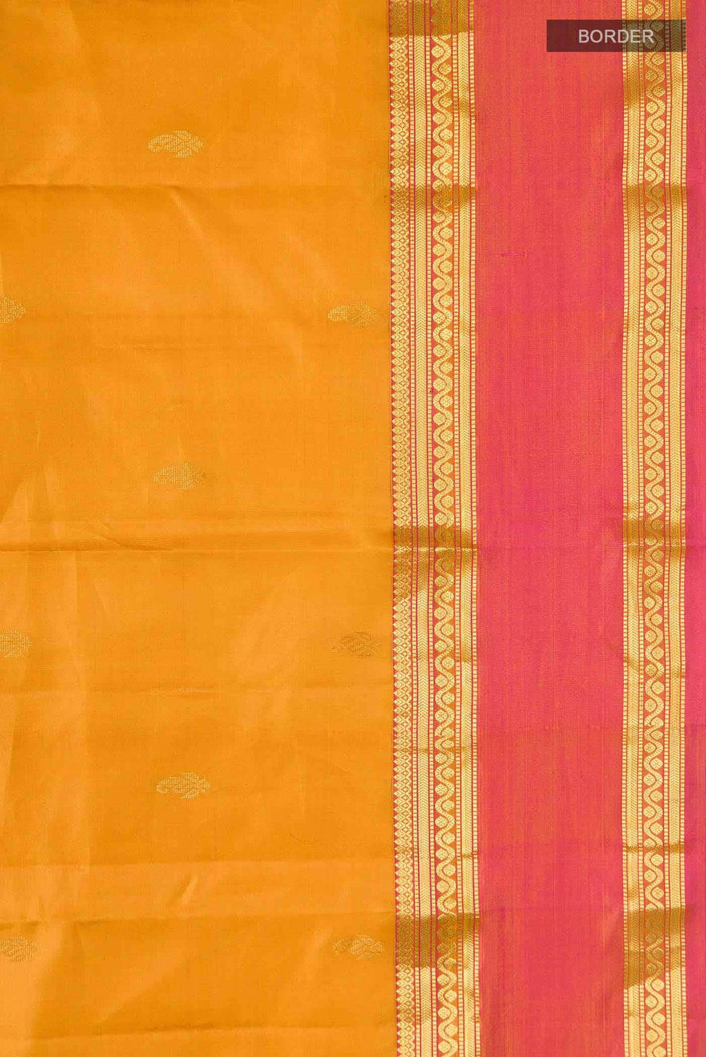 Yellow Kanchipuram Silk Saree