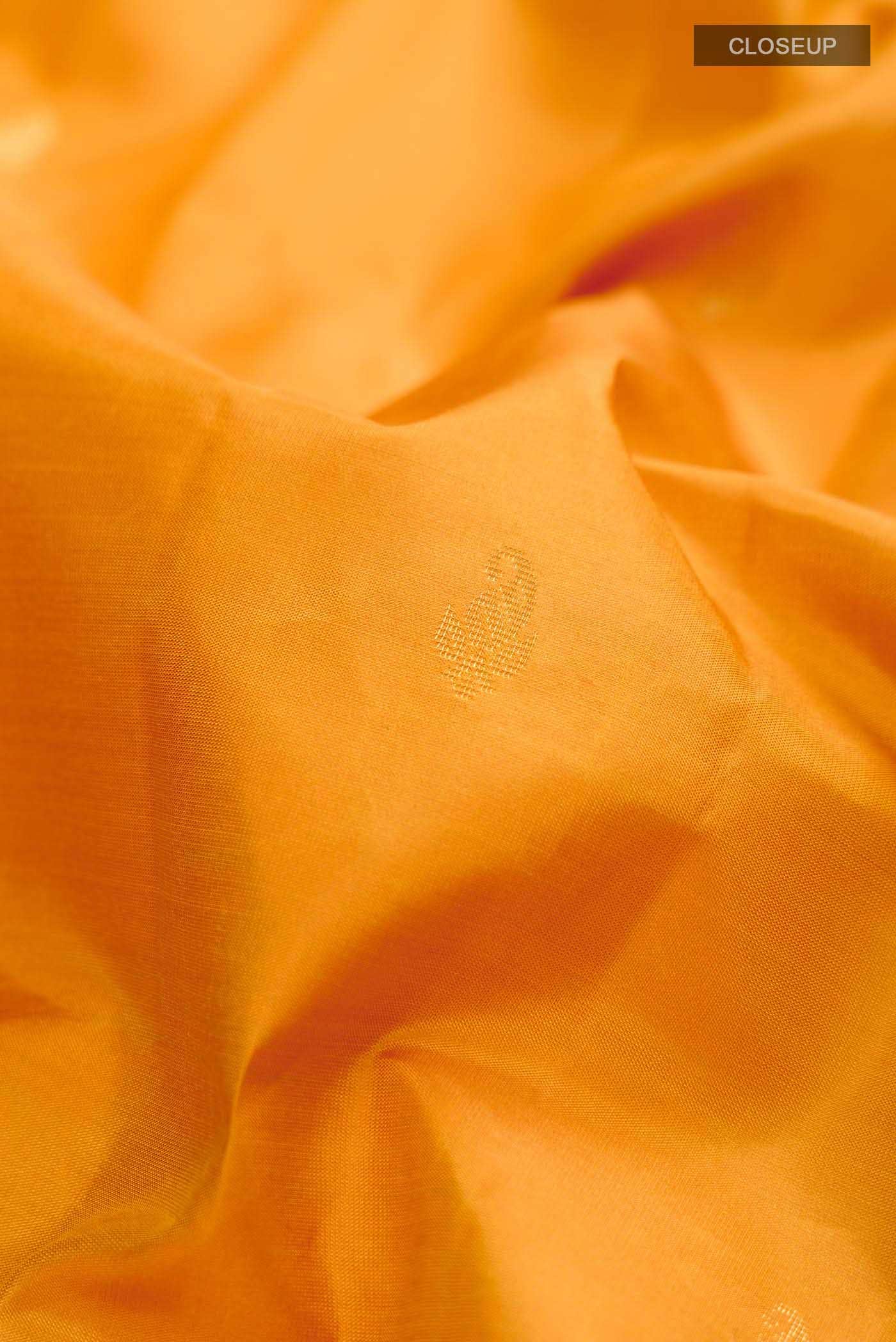 Yellow Kanchipuram Silk Saree