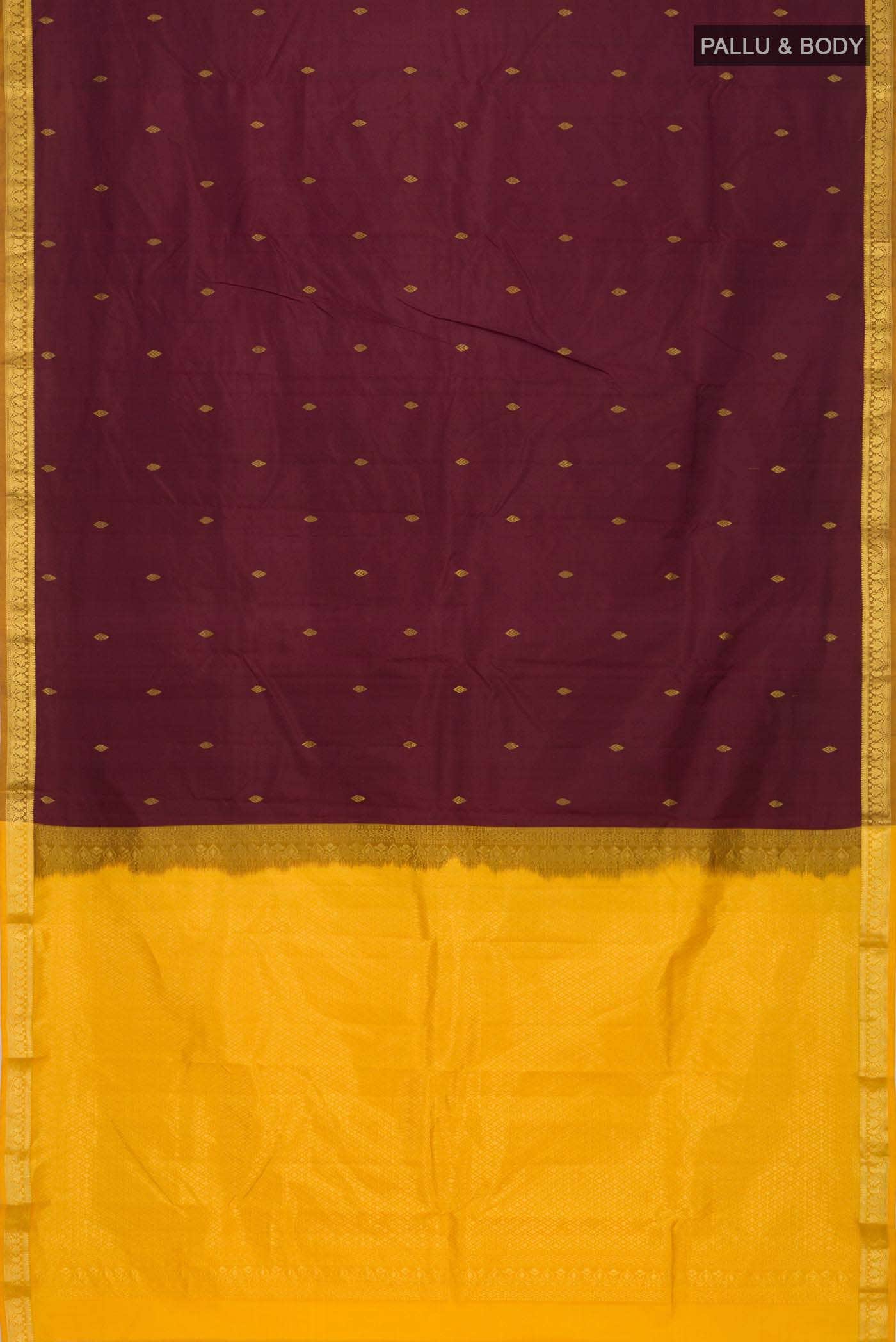 Brown Kanchipuram Silk Saree