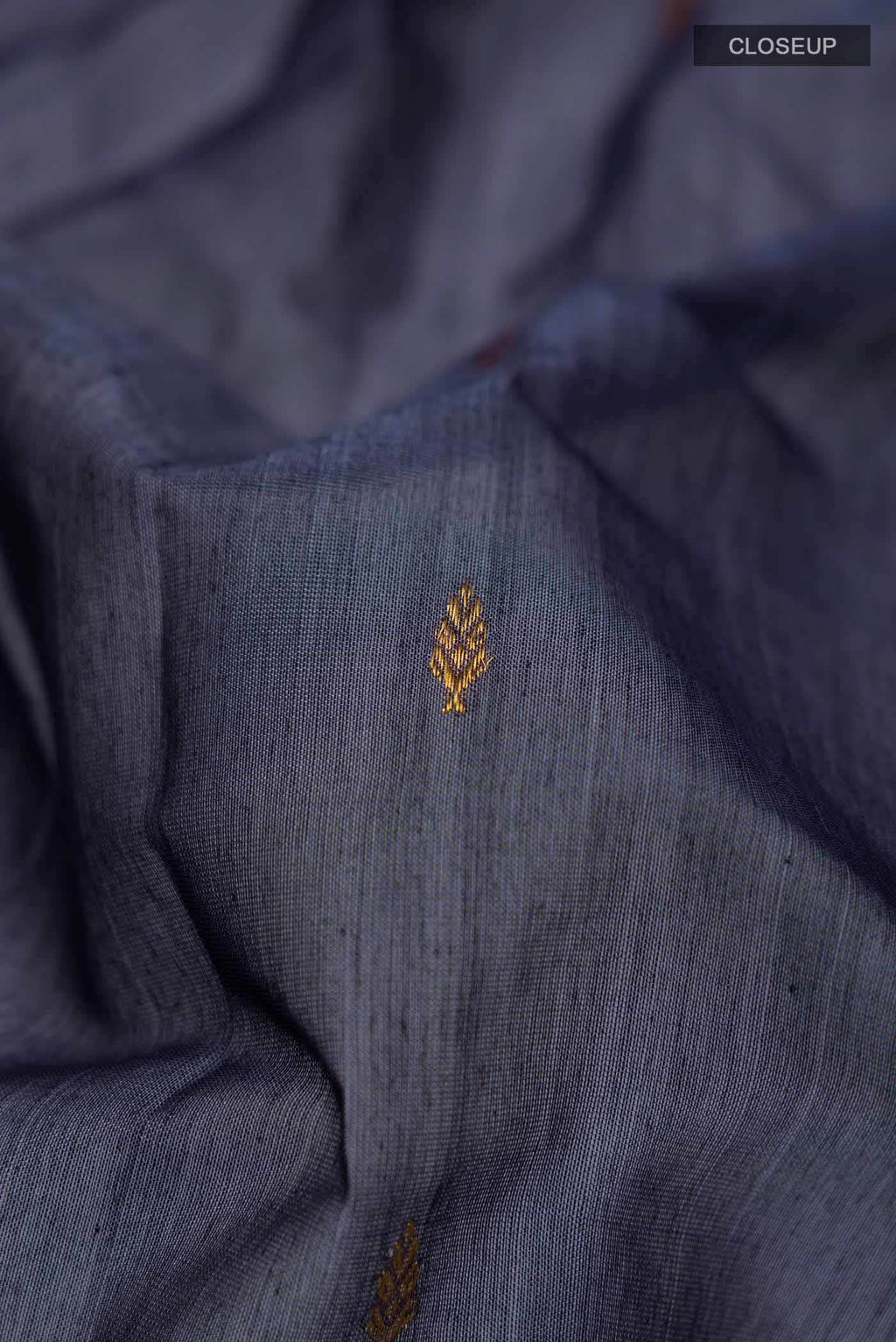 Blue Gadwal Silk Cotton Saree