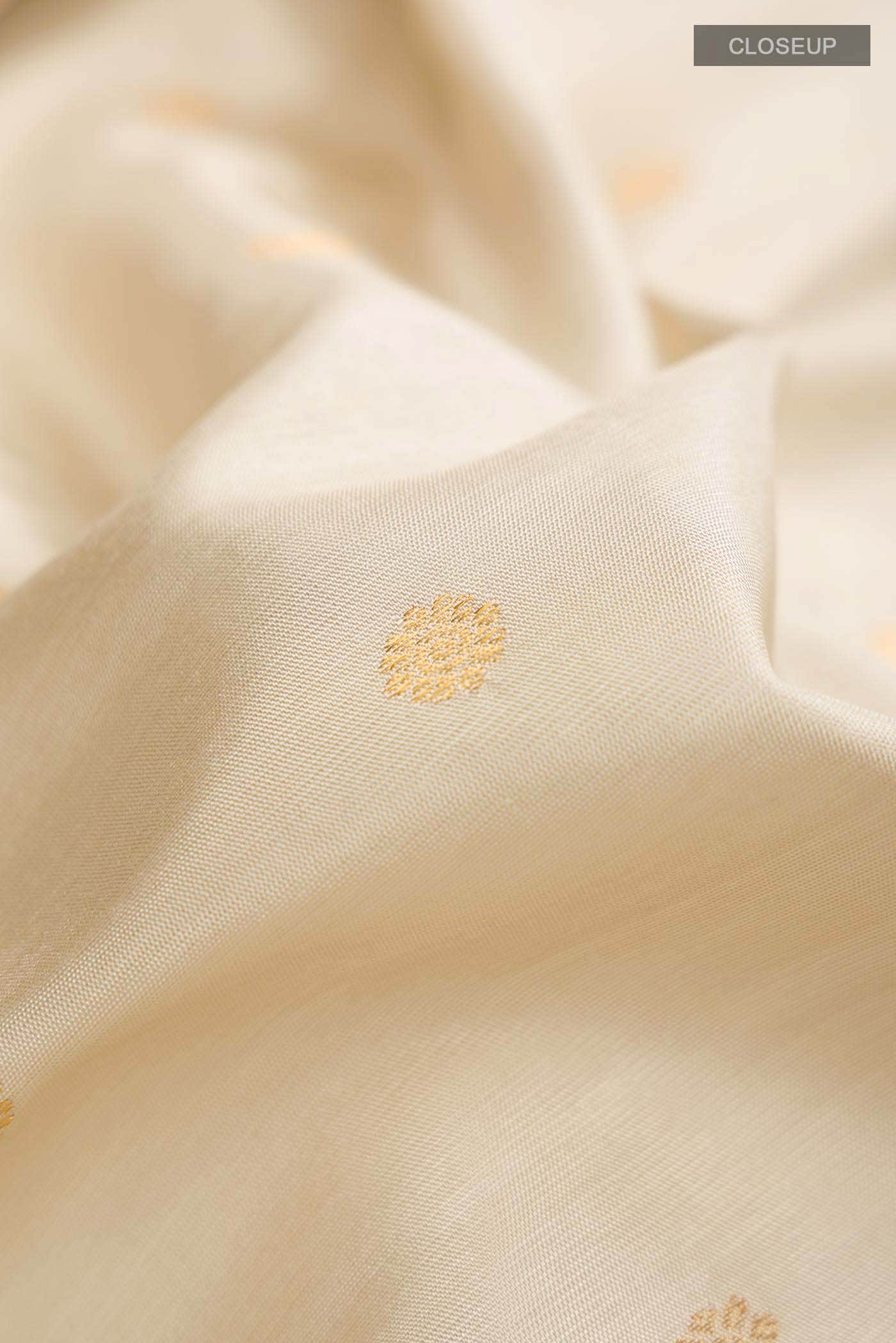 Beige Gadwal Silk Saree