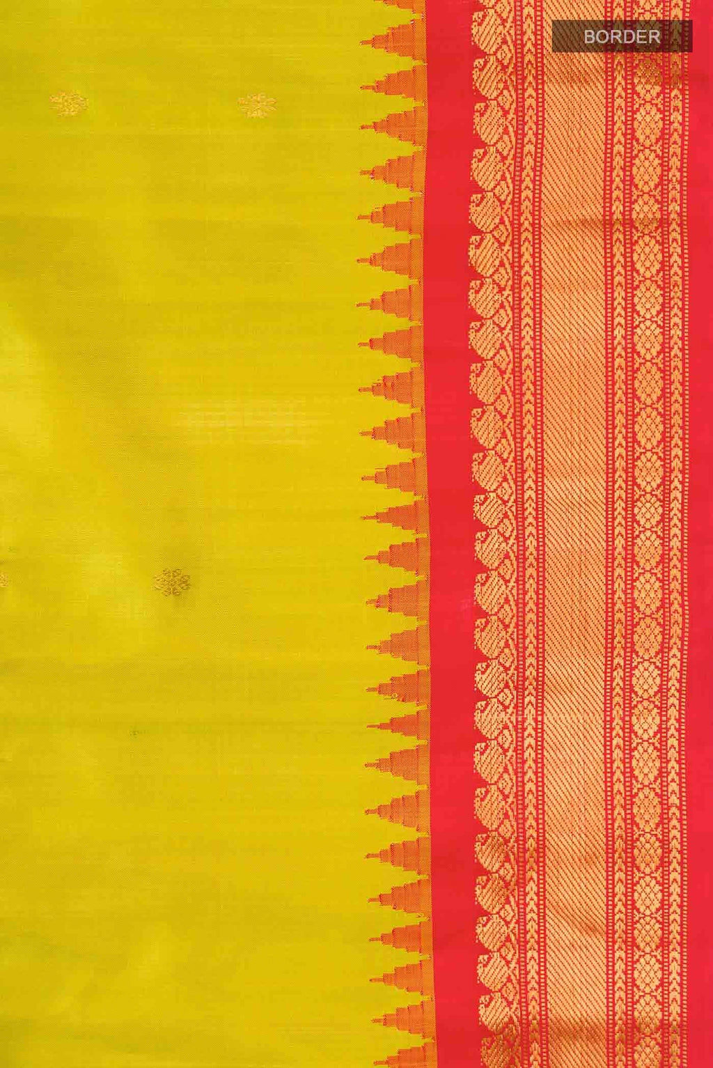 Green Gadwal Silk Saree