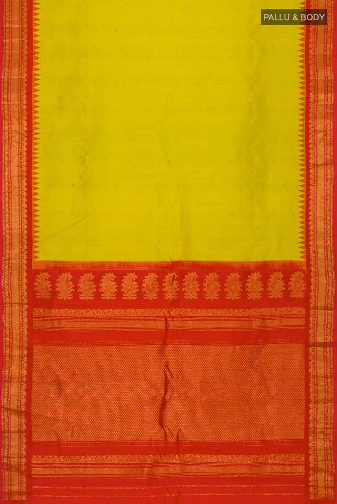 Green Gadwal Silk Saree