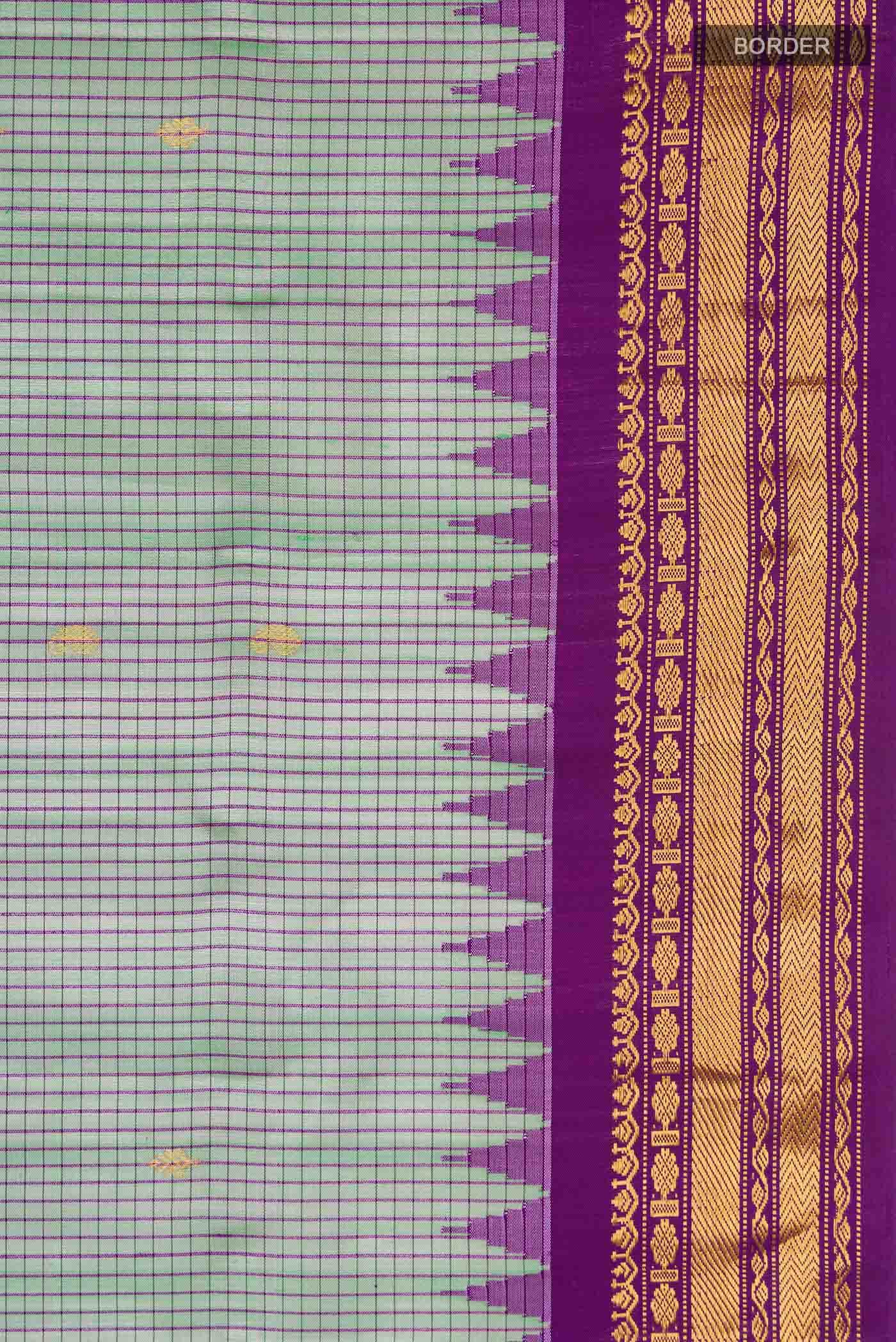 Green Gadwal Silk Saree