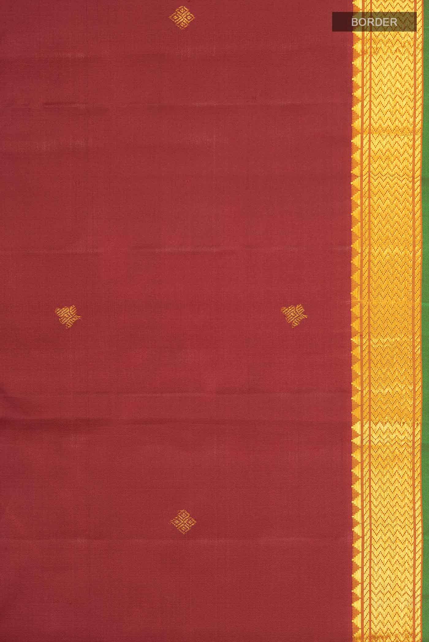 Maroon Kanchipuram Silk Saree