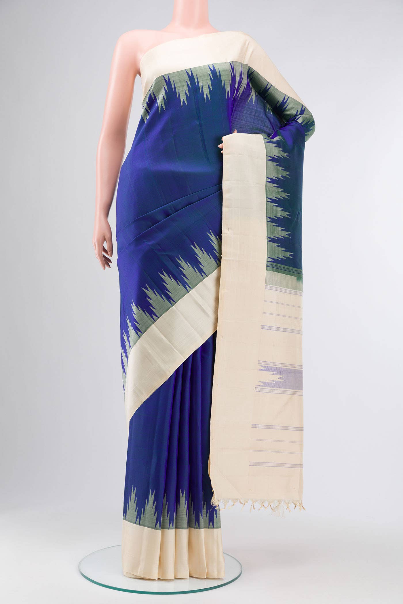 Blue Kanchipuram Silk Saree