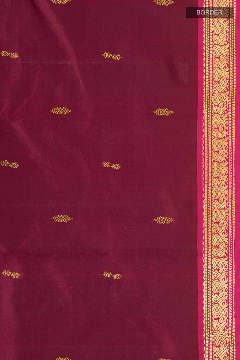 Maroon Kanchipuram Silk Saree