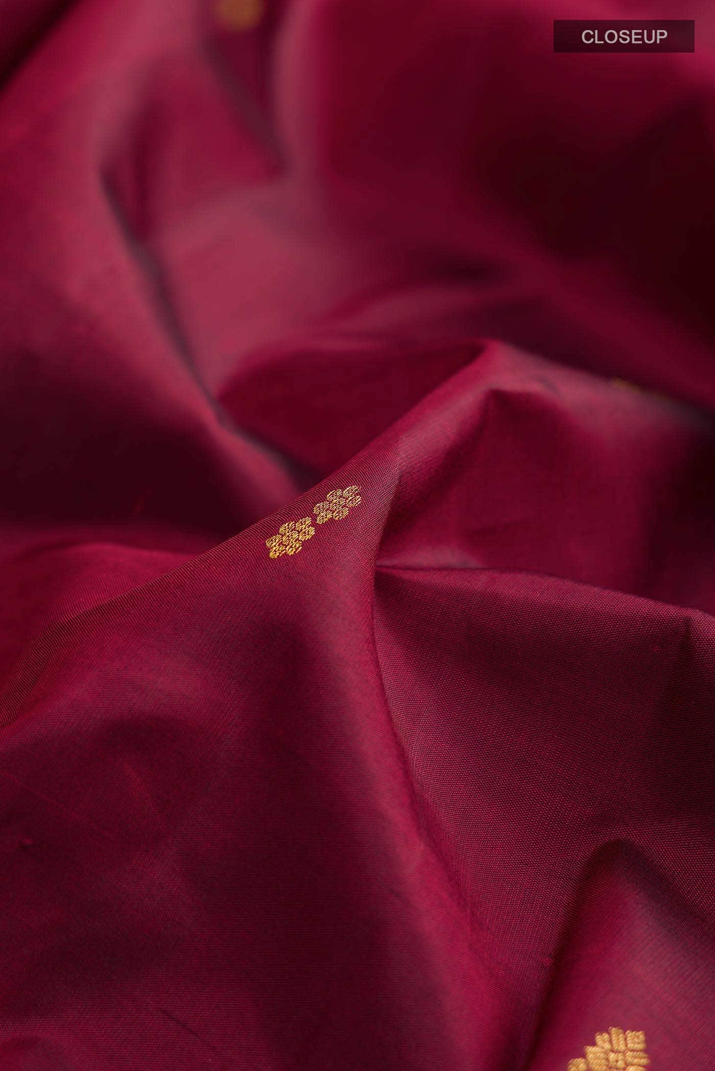 Maroon Kanchipuram Silk Saree