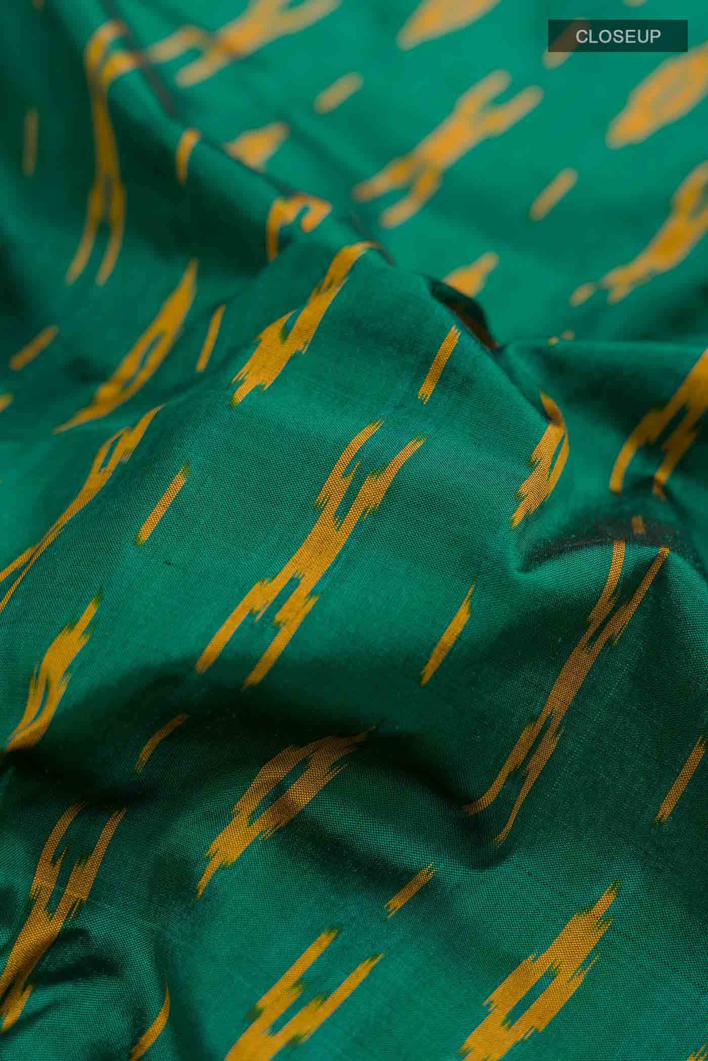 Green Pochampally Silk Saree