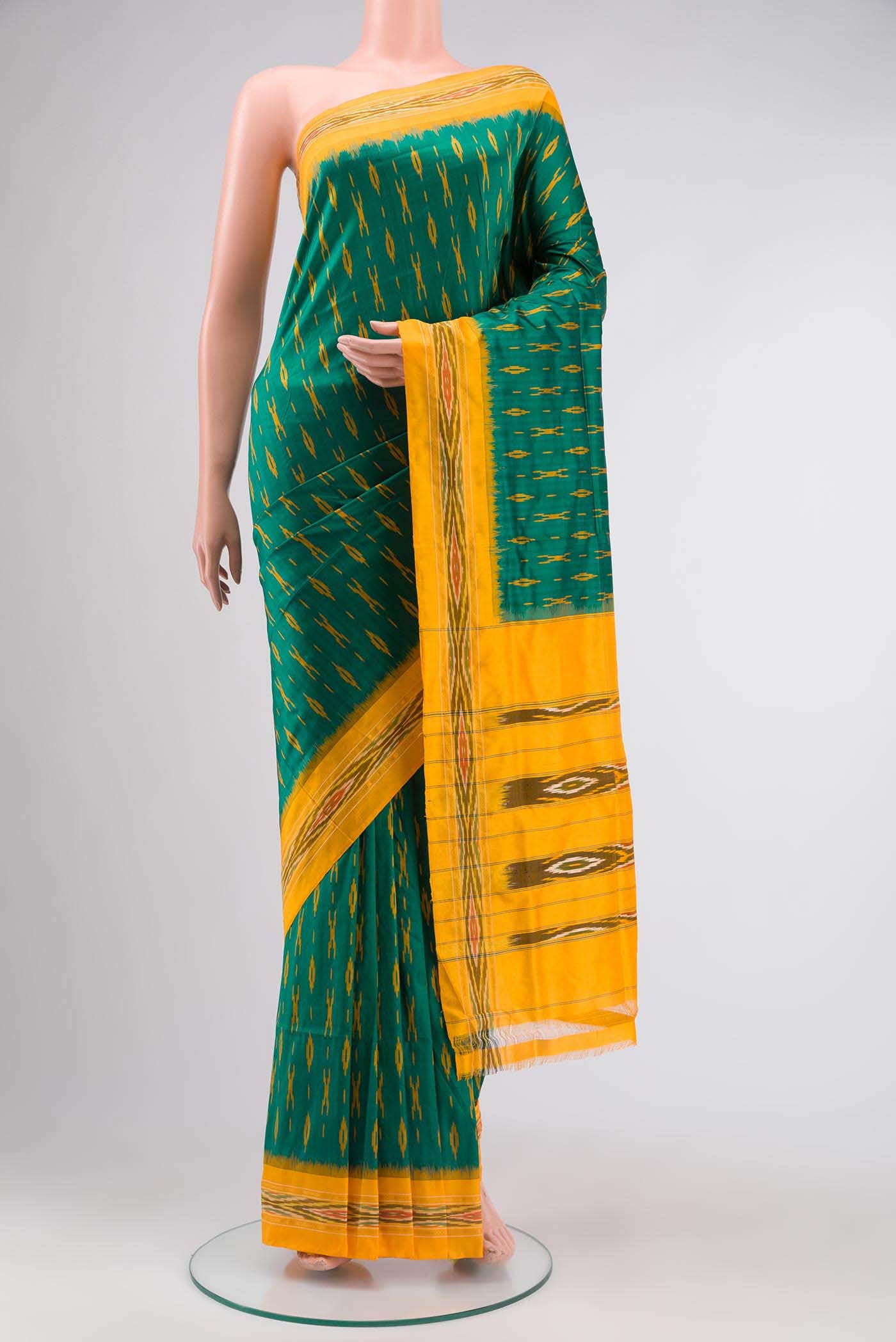 Green Pochampally Silk Saree